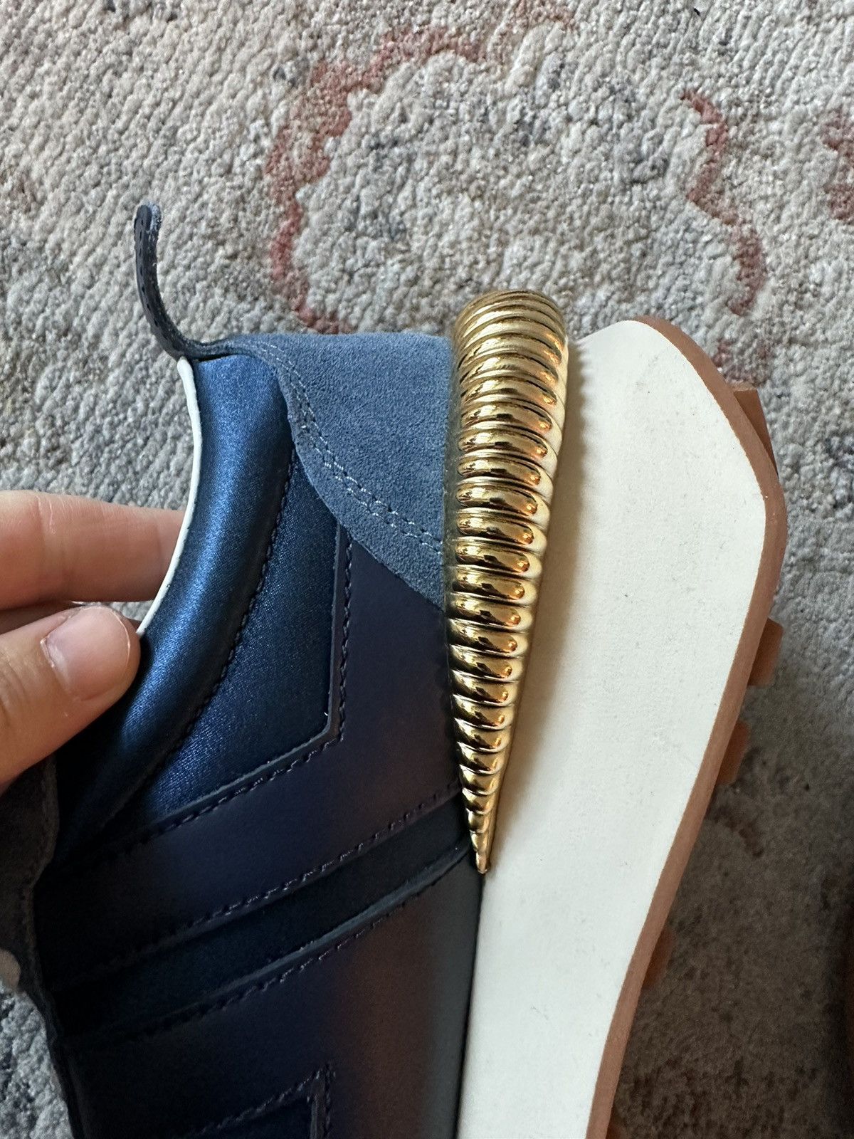Lanvin Lanvin Bumpr sneakers with gold details. Original $950! Size US 11 / IT 41 - 7 Thumbnail