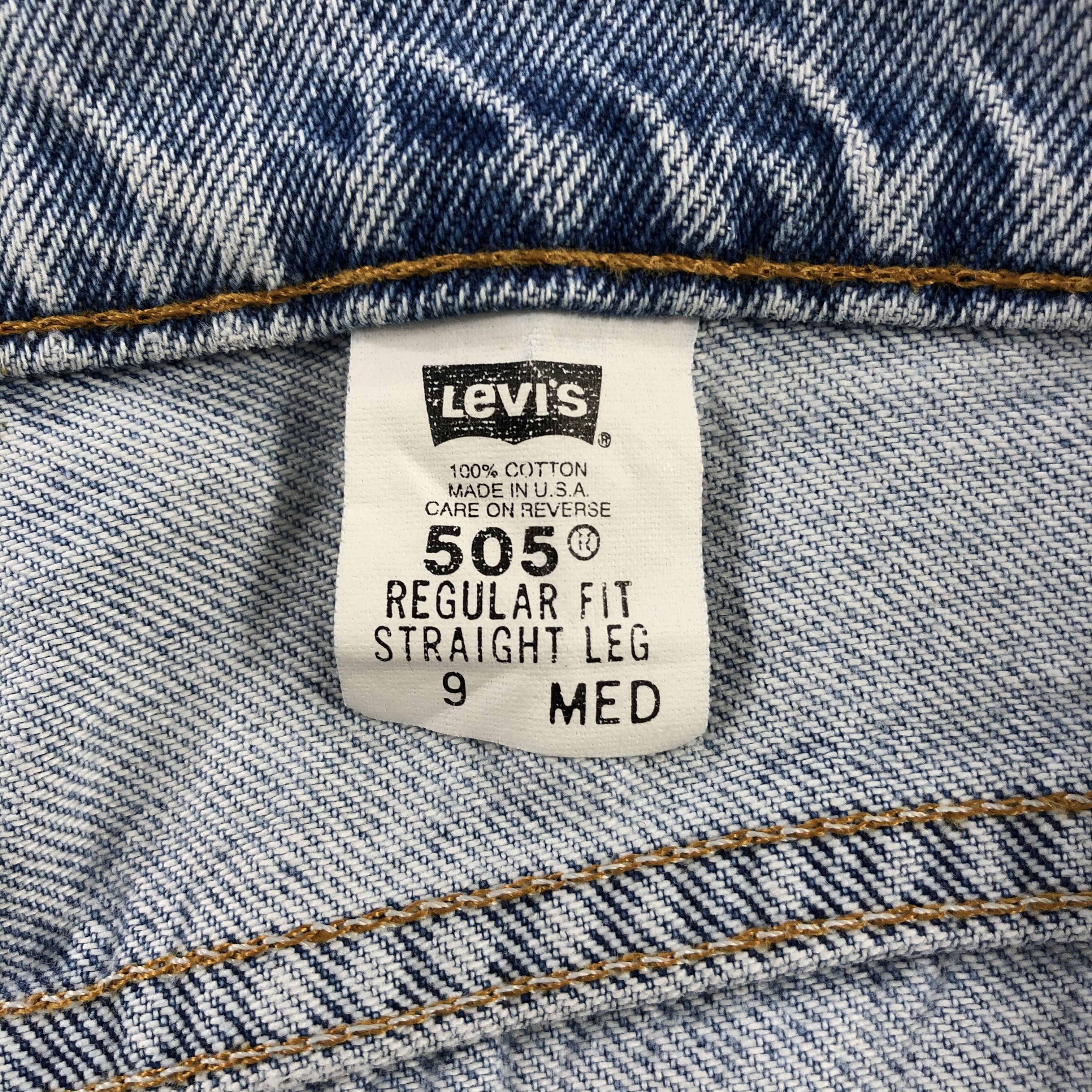 Levi's Vintage 90s Levis 505 Jeans Medium Wash Denim KJ940 Size US 29 - 11 Thumbnail