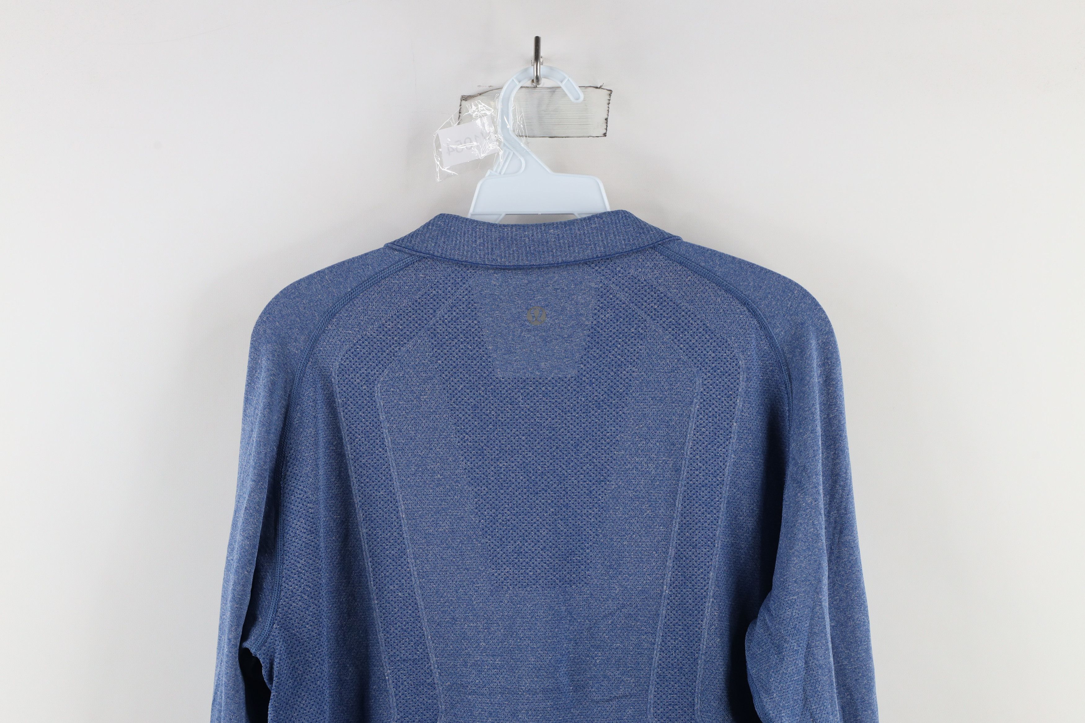 Lululemon × Vintage Lululemon Vent Tech Knit Half Zip Pullover Top Shirt Blue Size US M / EU 48-50 / 2 - 10 Thumbnail