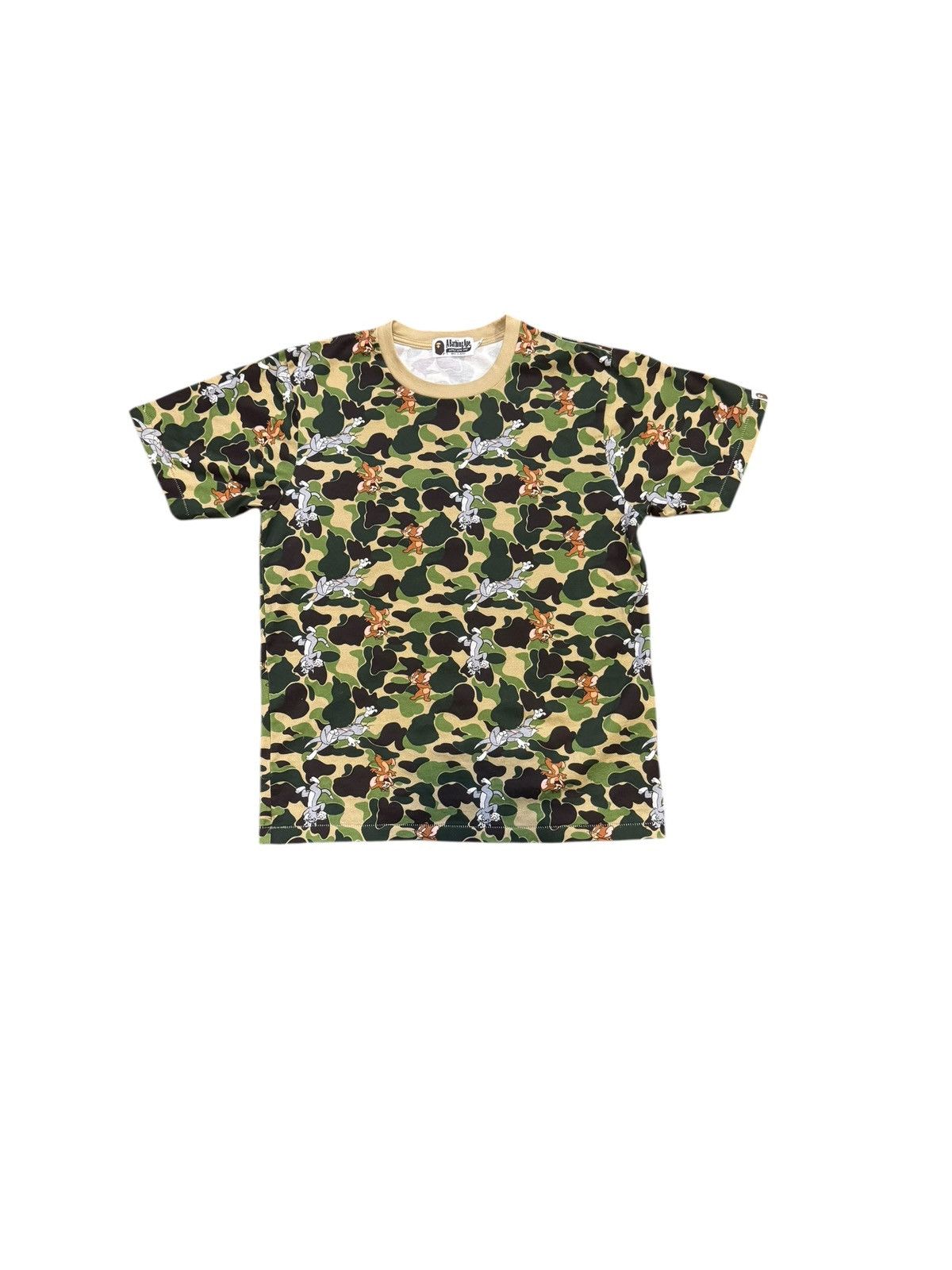 Bape BAPE Tom and Jerry Camo Tee Green Medium Size US M / EU 48-50 / 2 - 3 Thumbnail