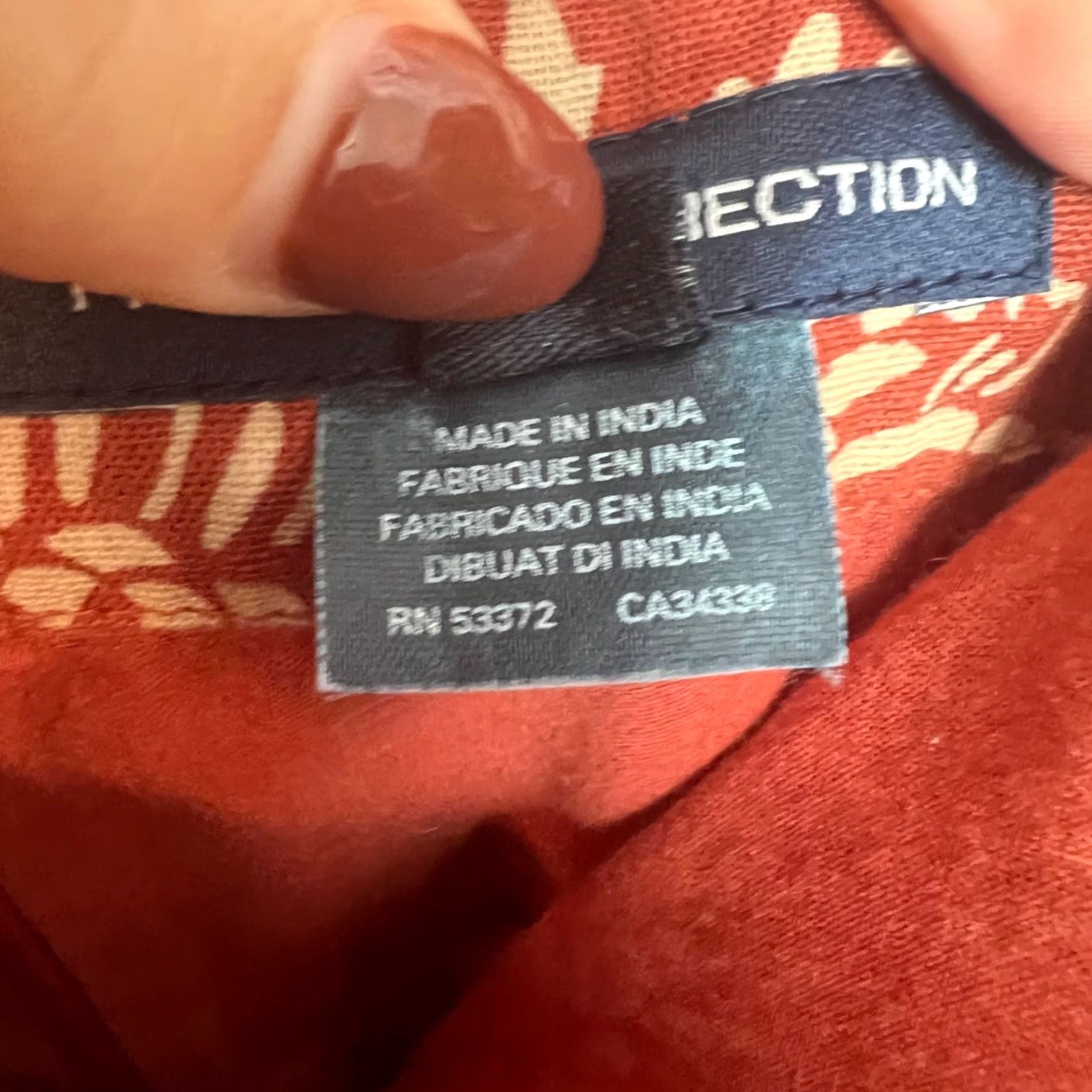 French Connection French Connection Dress Womens 2 Red Floral Bubble Hem Cotton Flax Blend Size XS / US 0-2 / IT 36-38 - 7 Thumbnail