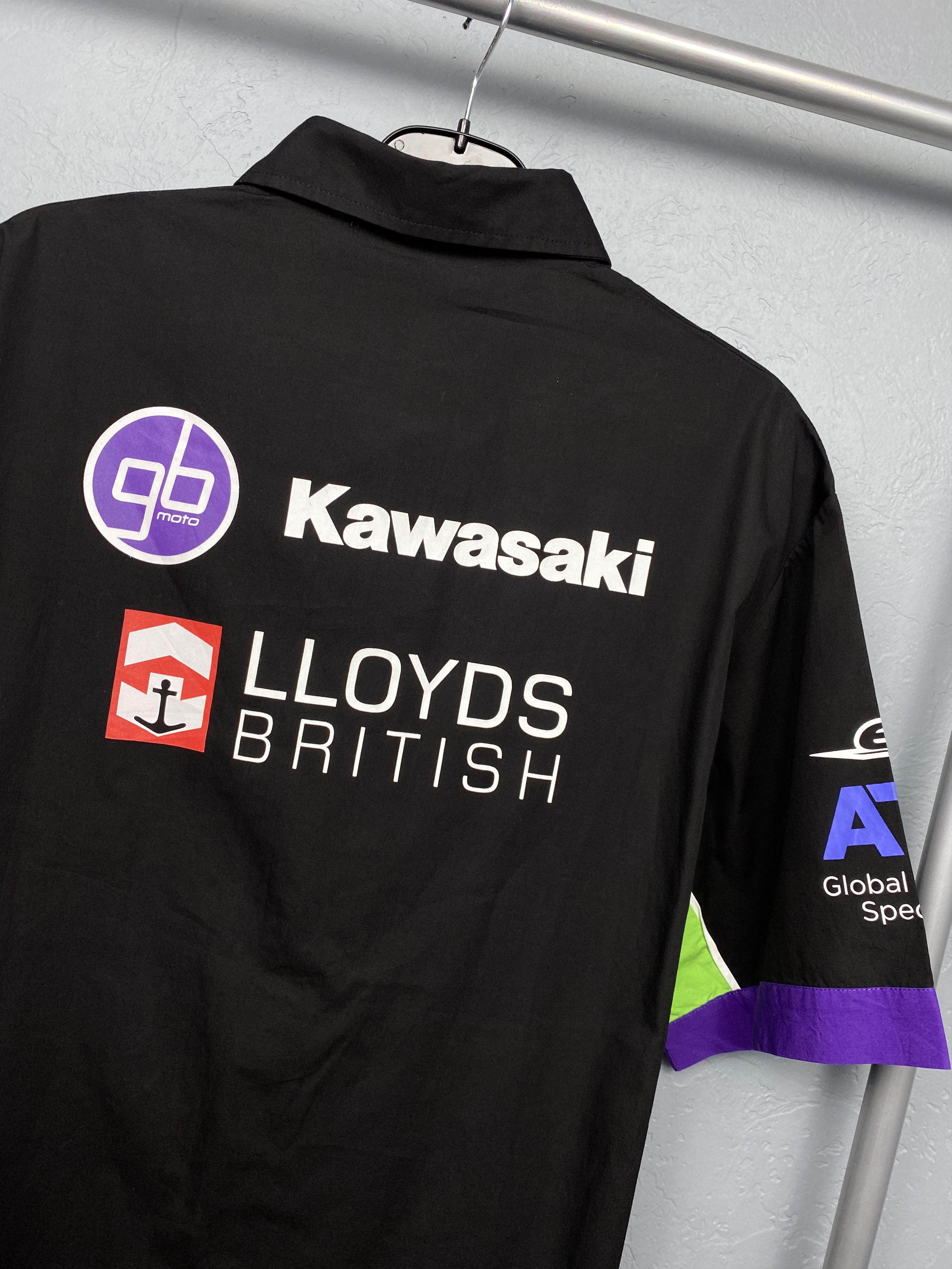Japanese Brand Kawasaki Team Vintage Mens Short Sleeve Shirt Moto Racing Size US XXL / EU 58 / 5 - 10 Thumbnail