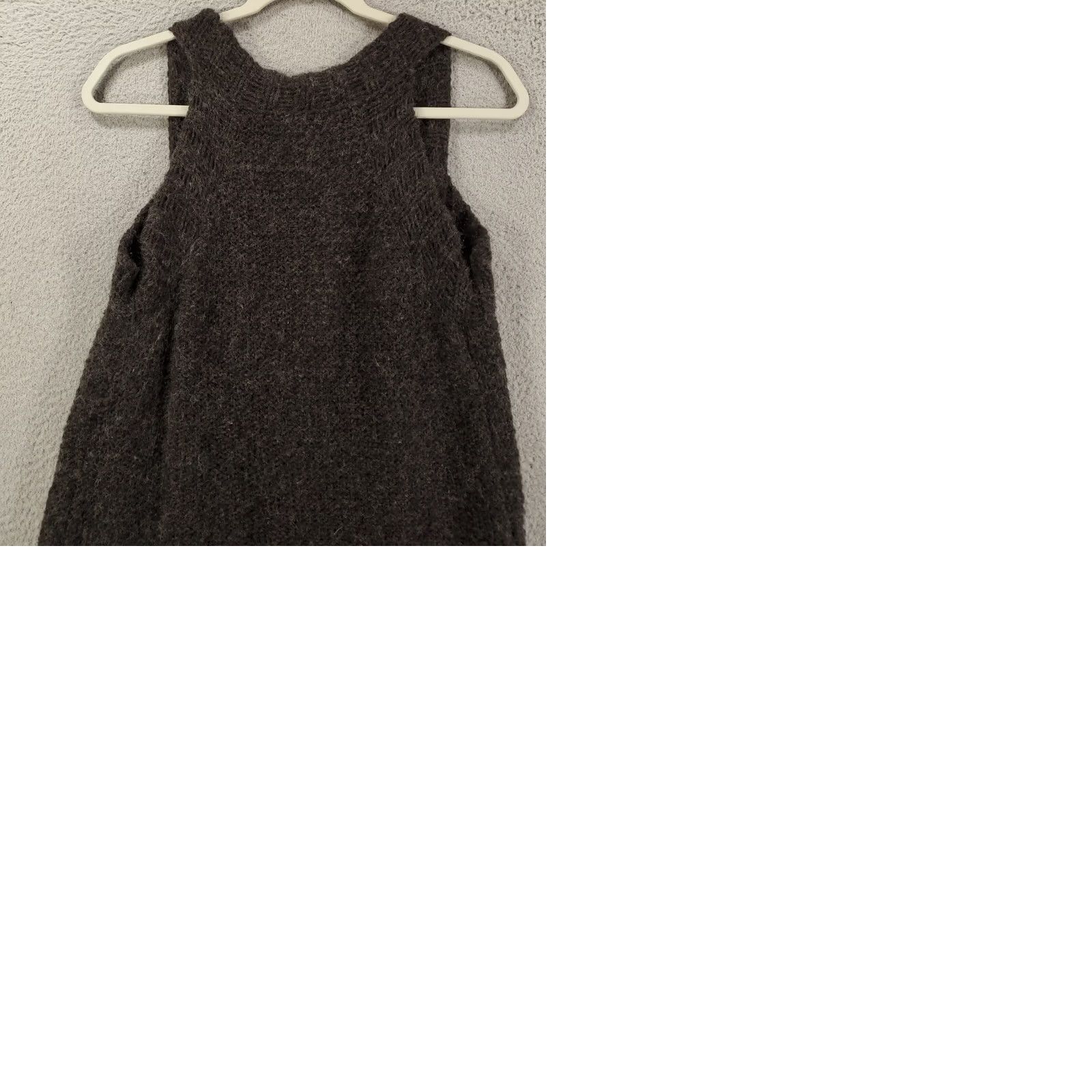 Free People VINTAGE Free People Sweater Vest Cardigan Wool Blend Womens Small Dark Gray Button Up Size S / US 4 / IT 40 - 9 Thumbnail