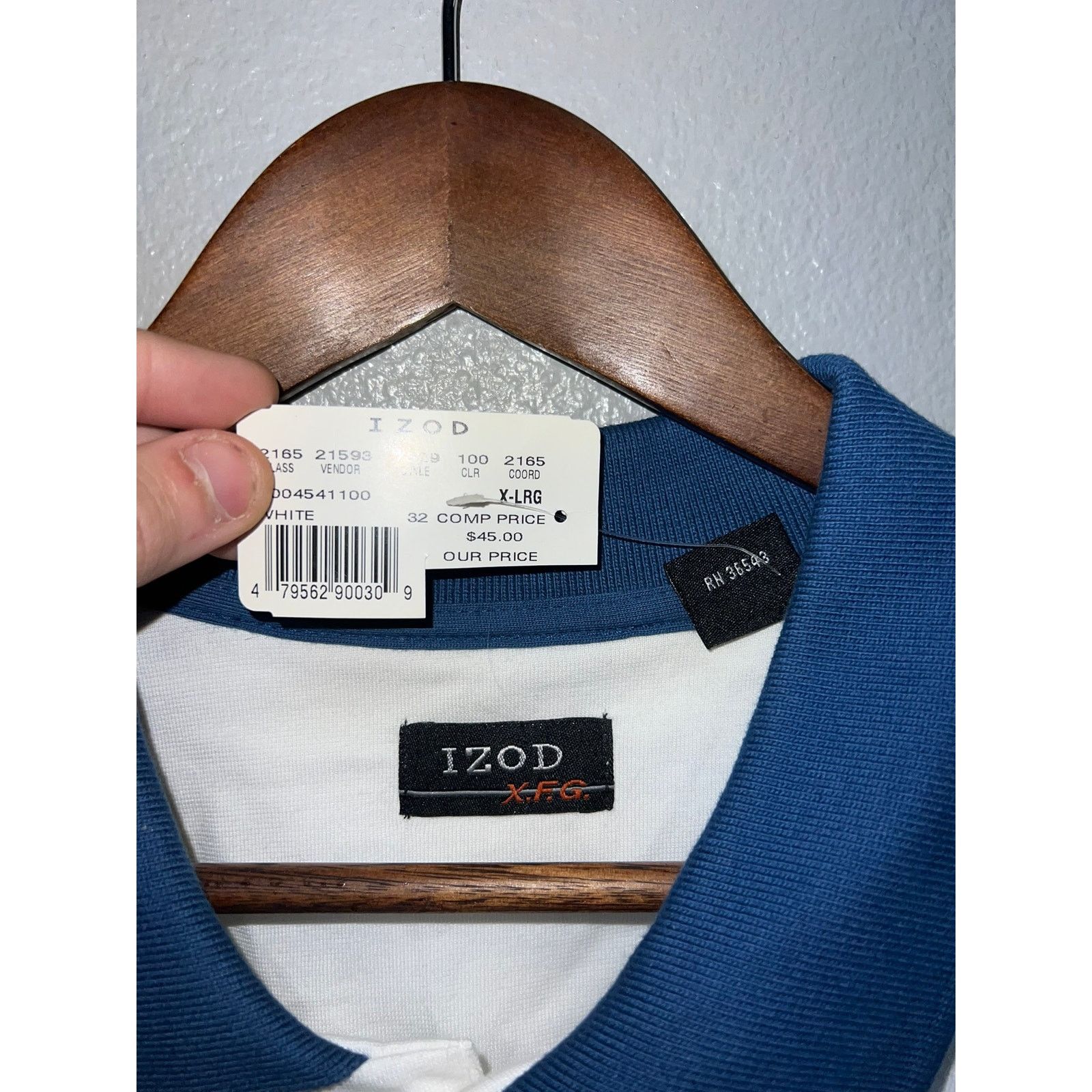 Izod Izod XFG Polo Shirt Xtreme Function Golfwear White XL NWT Size US XL / EU 56 / 4 - 7 Thumbnail