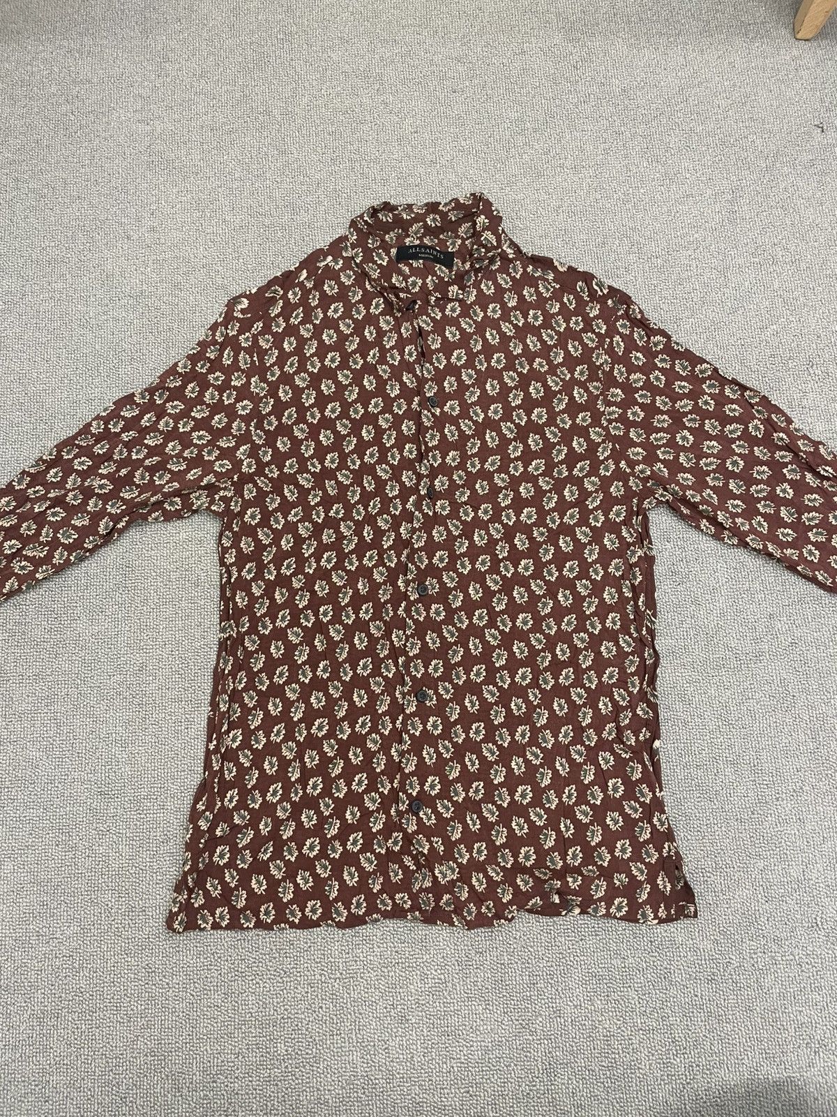 Allsaints AllSaints Floral Print Long Sleeve Shirt Size US M / EU 48-50 / 2 - 1 Thumbnail