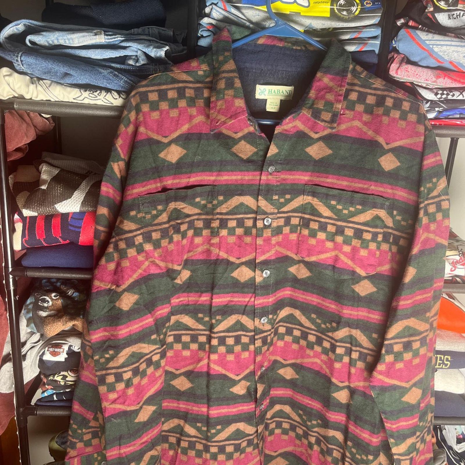 Aztech Mountain Vintage western aztec button up long sleeve Size US XL / EU 56 / 4 - 1 Thumbnail