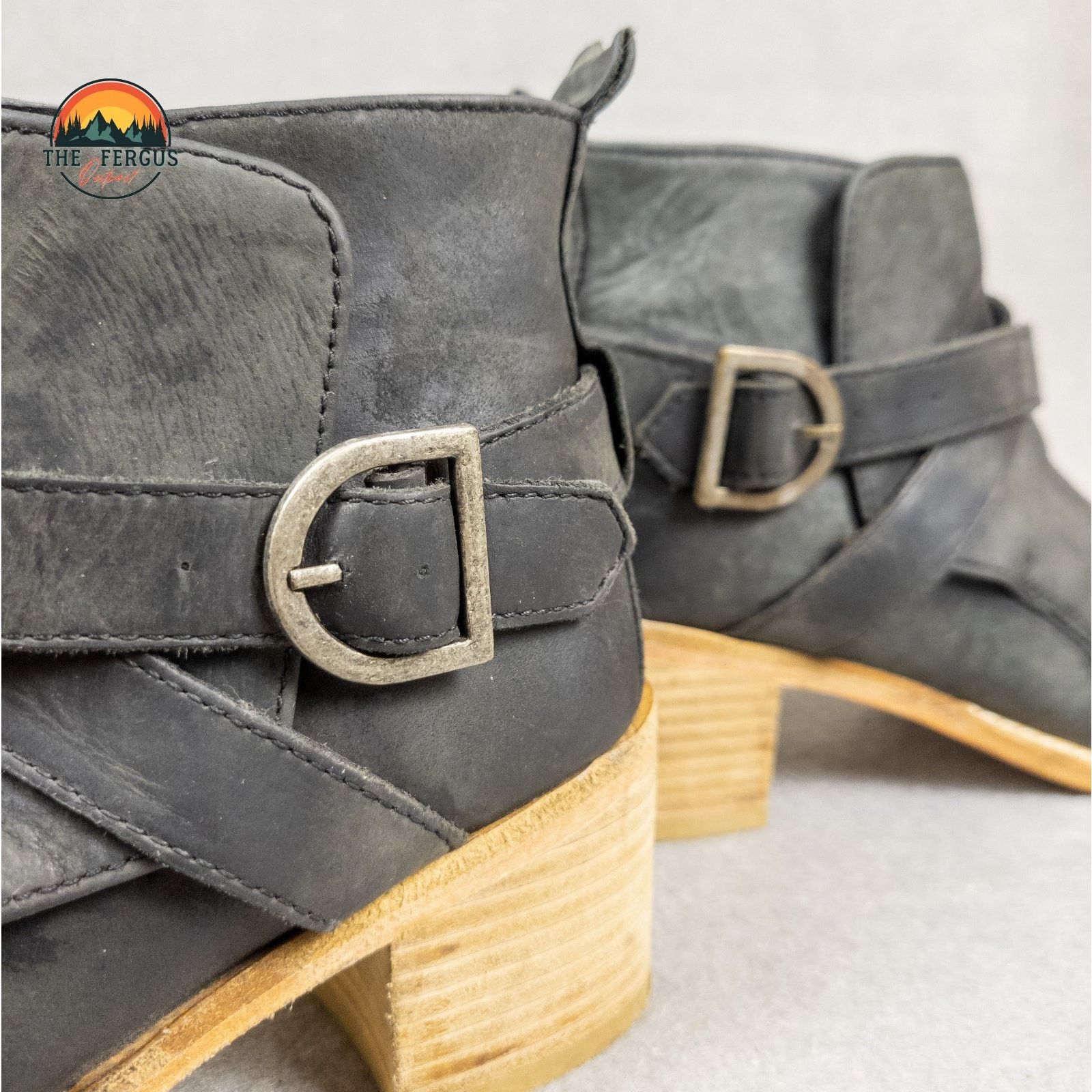Free People Urban Western Free People 6.5 Black Boots Size US 6.5 / IT 36.5 - 12 Thumbnail