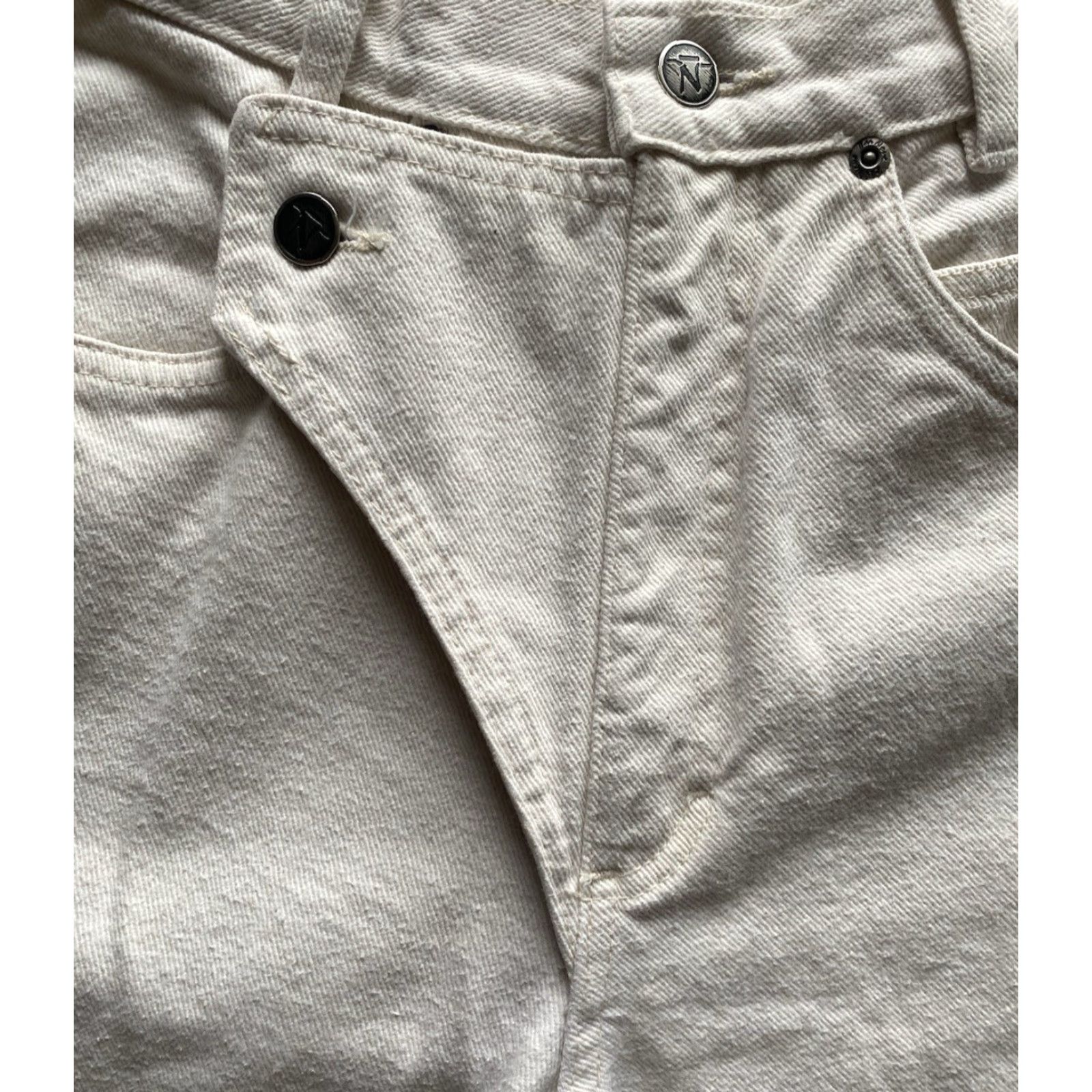Vintage VINTAGE Thoroughbred Jeans Pants Women 9 White/Cream USA 90s Cowboy Southwestern Regular Size Jeans Womens Size 30" / US 8 / IT 44 - 5 Thumbnail