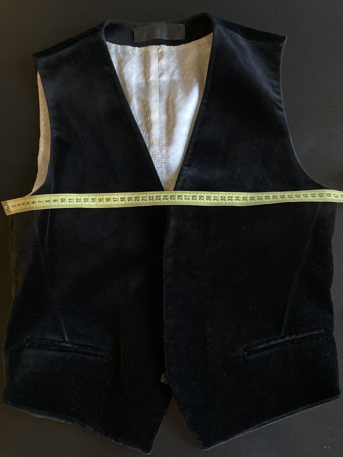 Haider Ackermann FW14 Black Velvet Vest M Size 38R - 9 Thumbnail