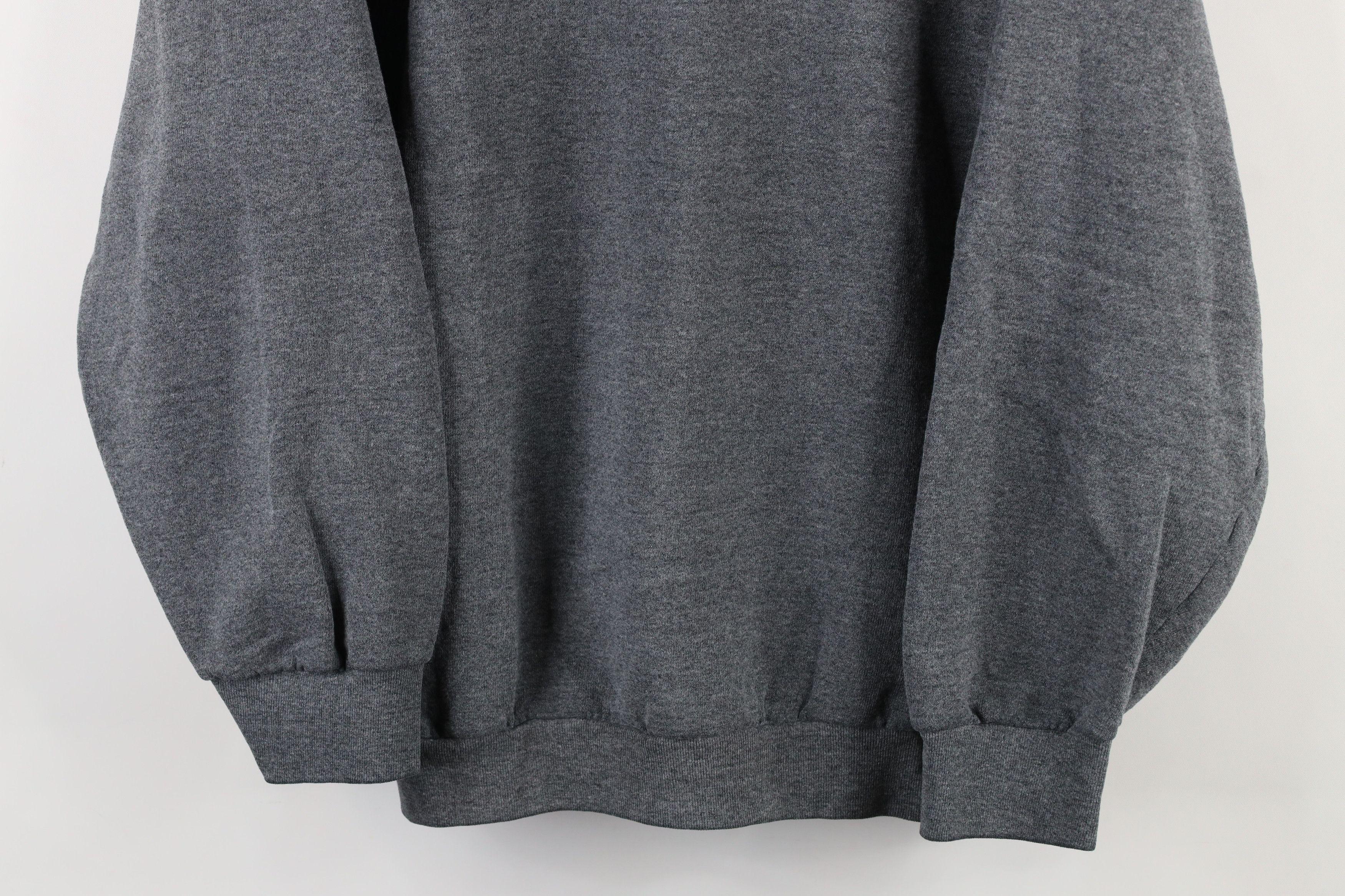 Vintage Vintage 90s Streetwear Crewneck Sweatshirt Heather Gray USA Size XL / US 12-14 / IT 48-50 - 3 Thumbnail
