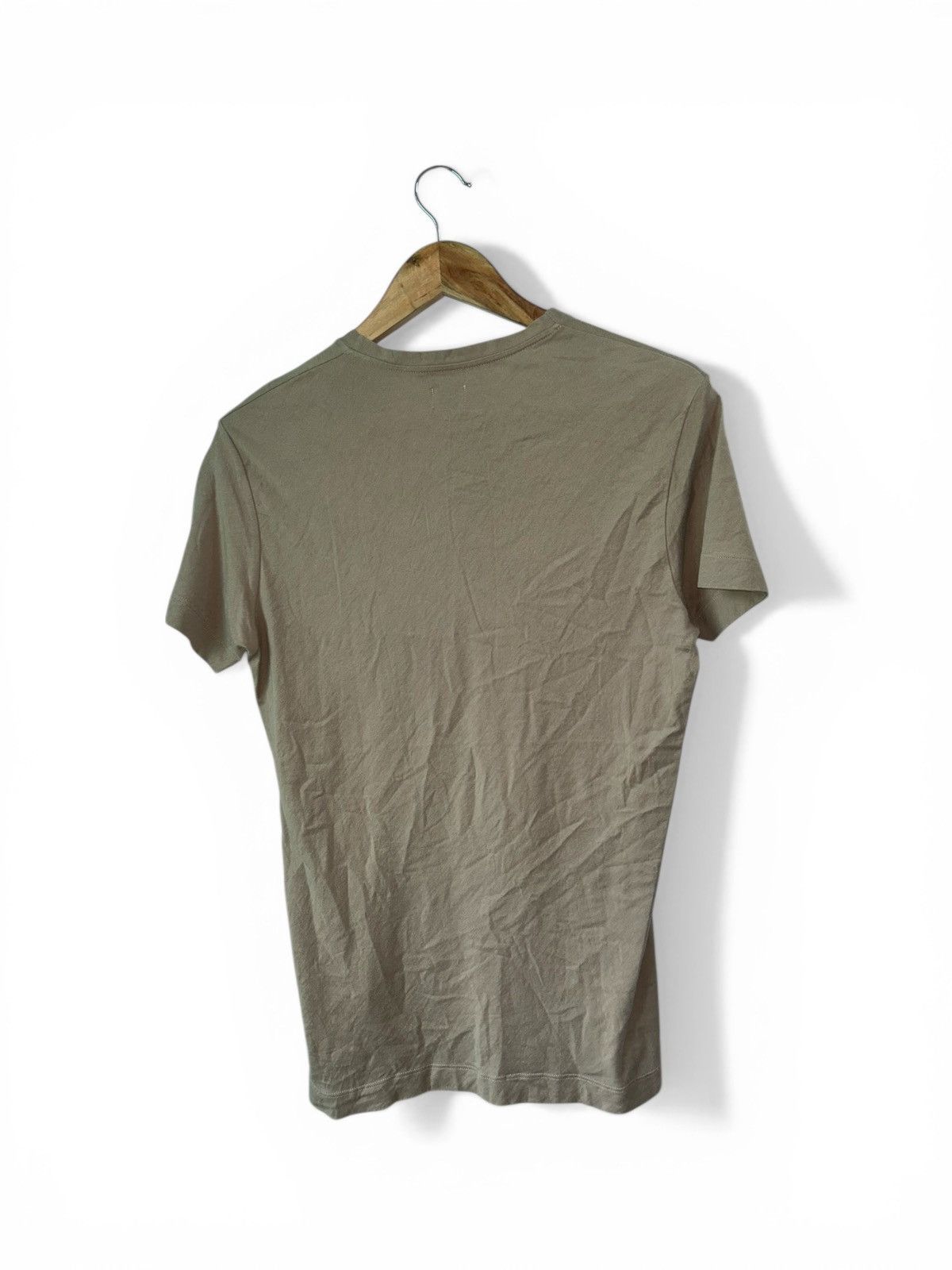 Jil Sander Minimalist V-Neck Tan/Taupe Tee Size US M / EU 48-50 / 2 - 4 Thumbnail