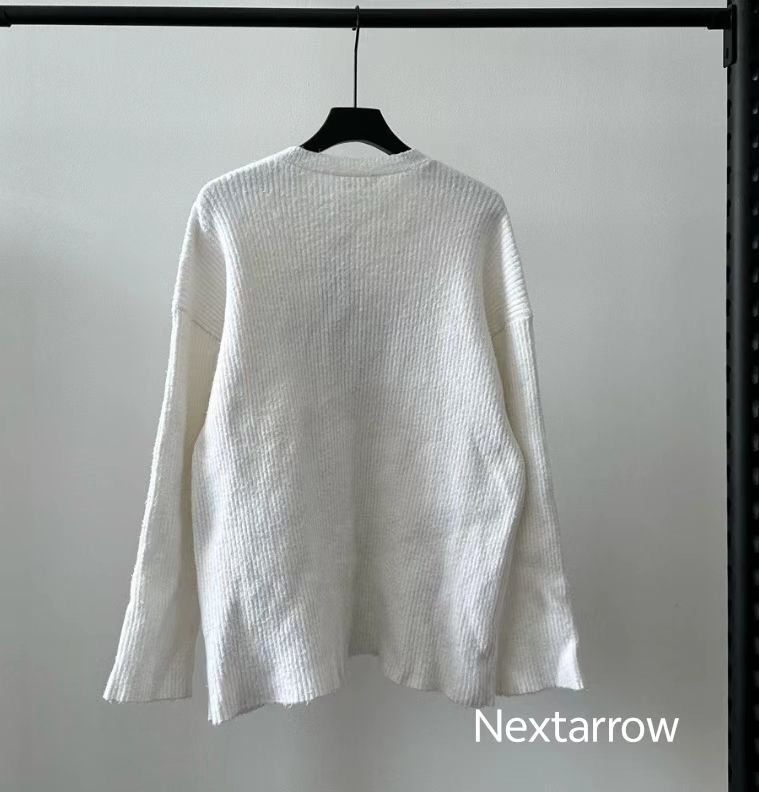 Balenciaga BALENCIAGA FW22 BB lock logo white sweater pu 2412-Nextarrow Size US S / EU 44-46 / 1 - 2 Thumbnail