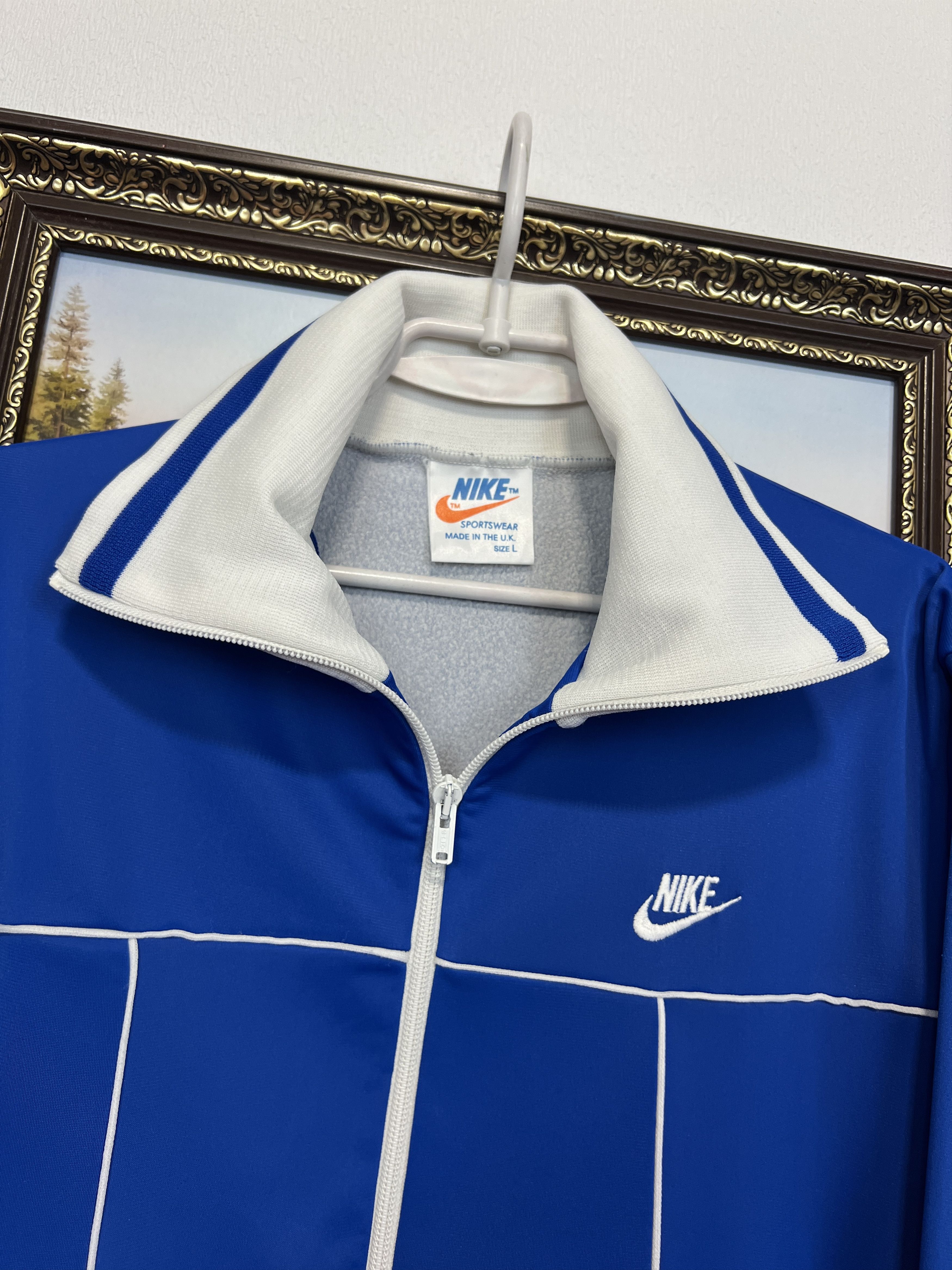 Nike Vintage 80's Nylon Jacket Activewear Track Top Zip Rare Size US L / EU 52-54 / 3 - 3 Thumbnail