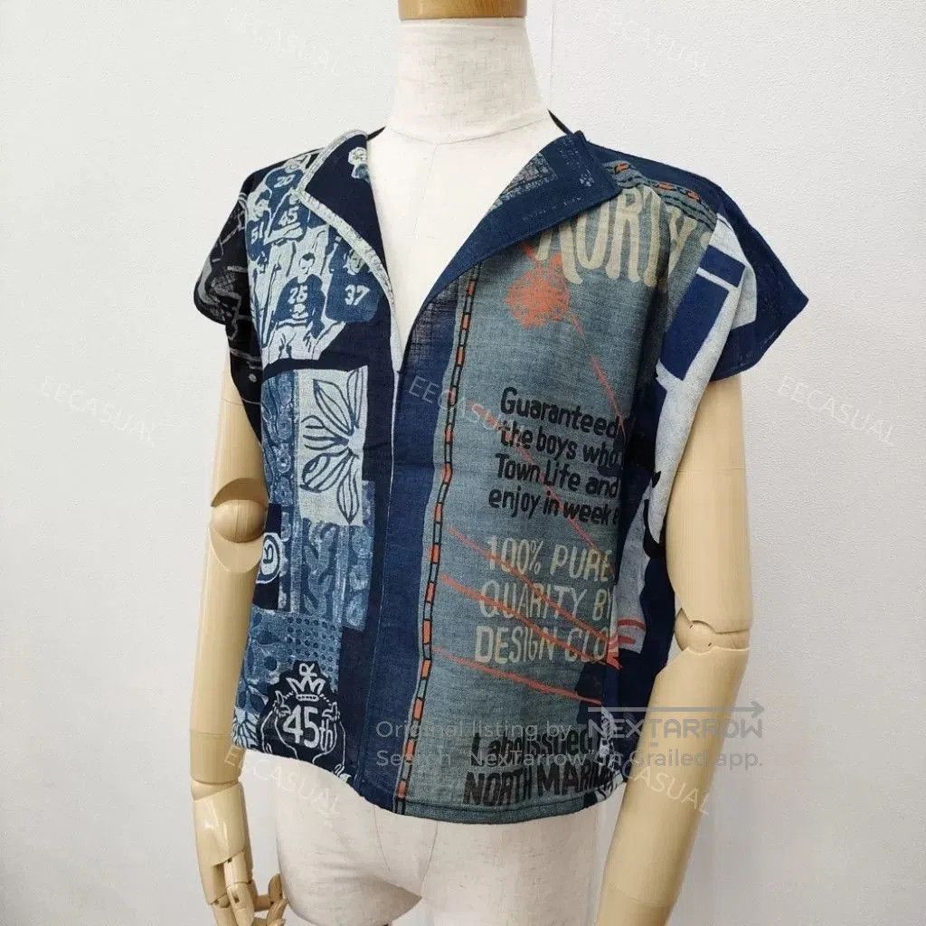 45rpm Limited Edition Blue Dye Shirt. Size M / US 6-8 / IT 42-44 - 1 Thumbnail