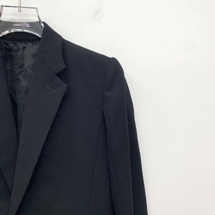 Rick Owens Rick Owens Black Wool Lapel Single-Button Blazer Size US M / EU 48-50 / 2 - 3 Thumbnail