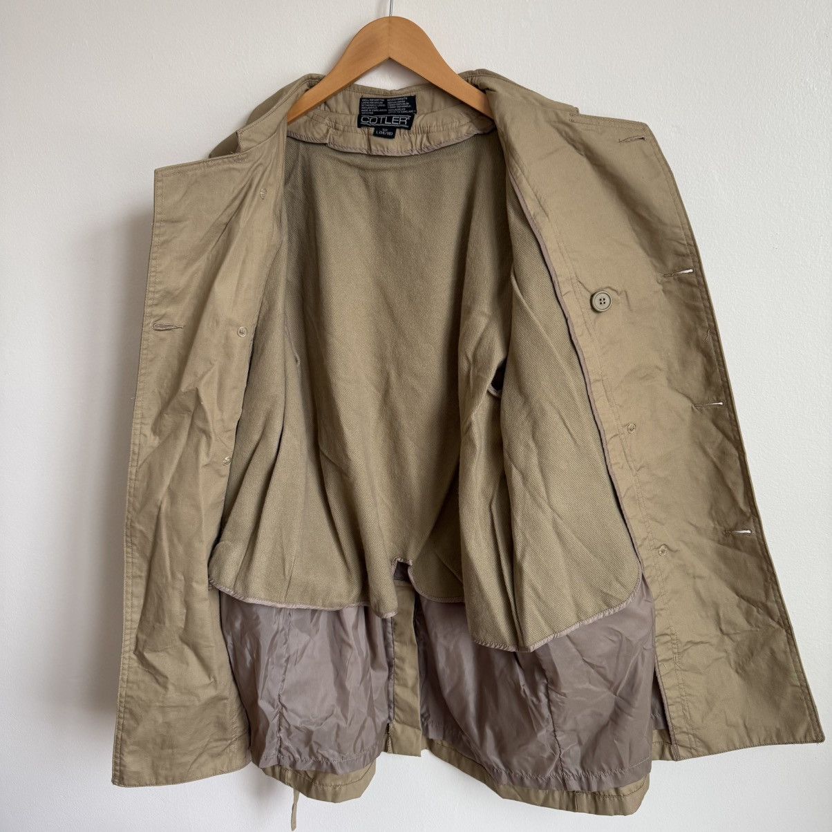 Vintage Cotler Trench Coat Women’s L Belted Double Breasted New Tags Size L / US 10 / IT 46 - 7 Thumbnail