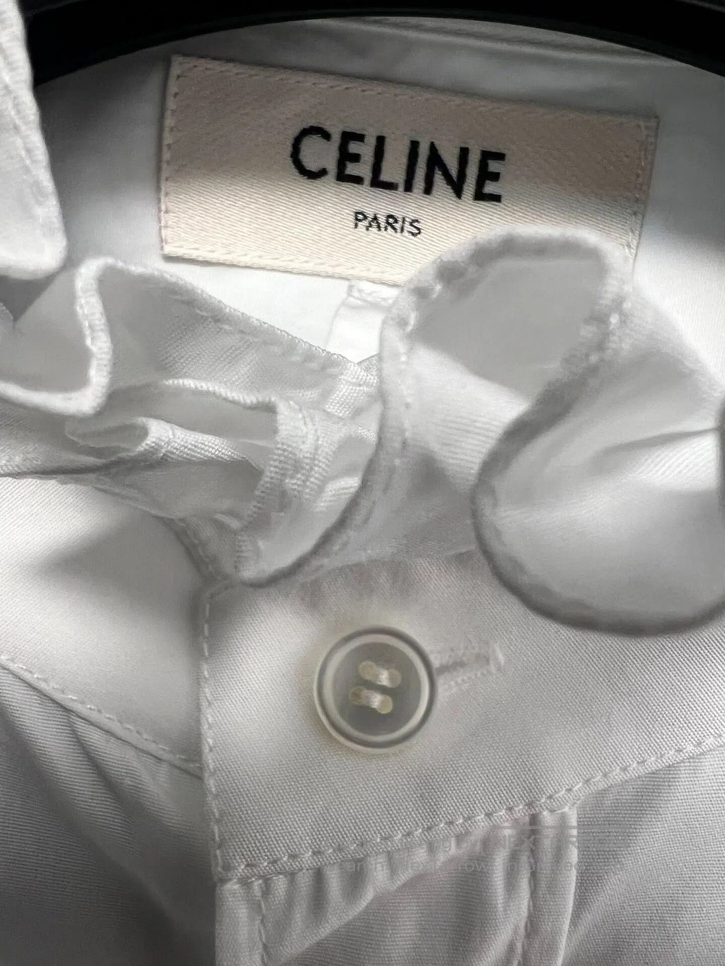 Celine Celine 21FW Runway White Lotus Collar Shirt. Size S / US 4 / IT 40 - 3 Thumbnail