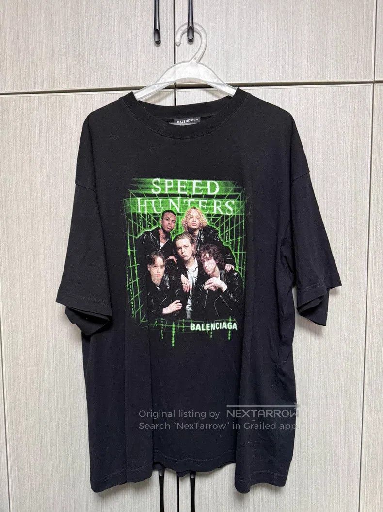 Balenciaga Balenciaga Band Lettering Short Sleeve Size US M / EU 48-50 / 2 - 1 Thumbnail
