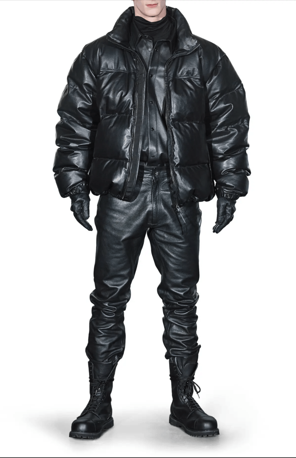 Vetements Vetements Leather Down Puffer Jacket Size US M / EU 48-50 / 2 - 2 Thumbnail