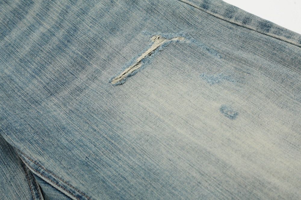 Jean Loose men's distressed casual ripped washed jeans Size US 32 / EU 48 - 5 Thumbnail