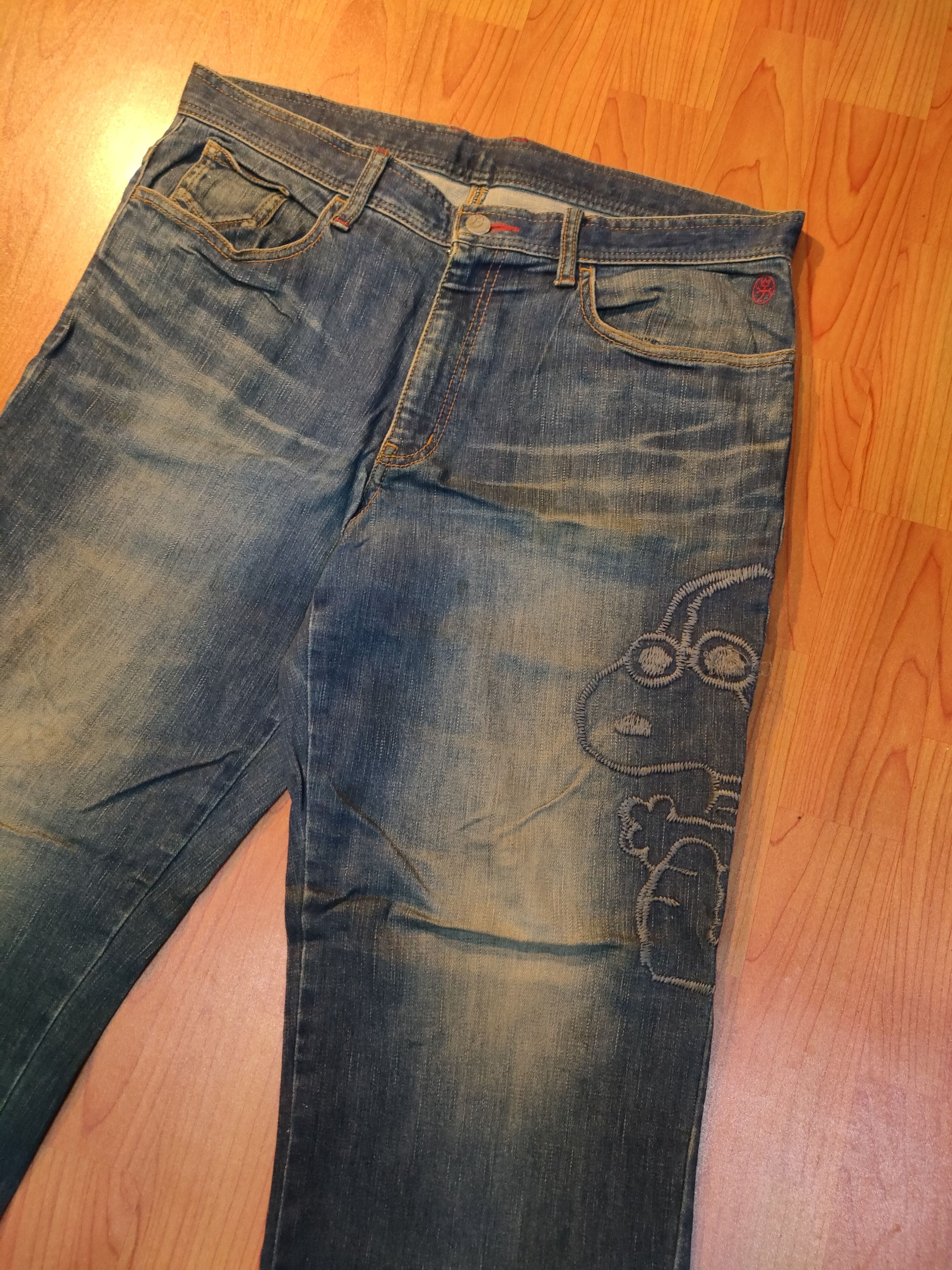 Jean Charles De Castelbajac × Peanuts Jeans Charles De Castelbajac x Peanut Embroided Jeans Size US 34 / EU 50 - 3 Thumbnail