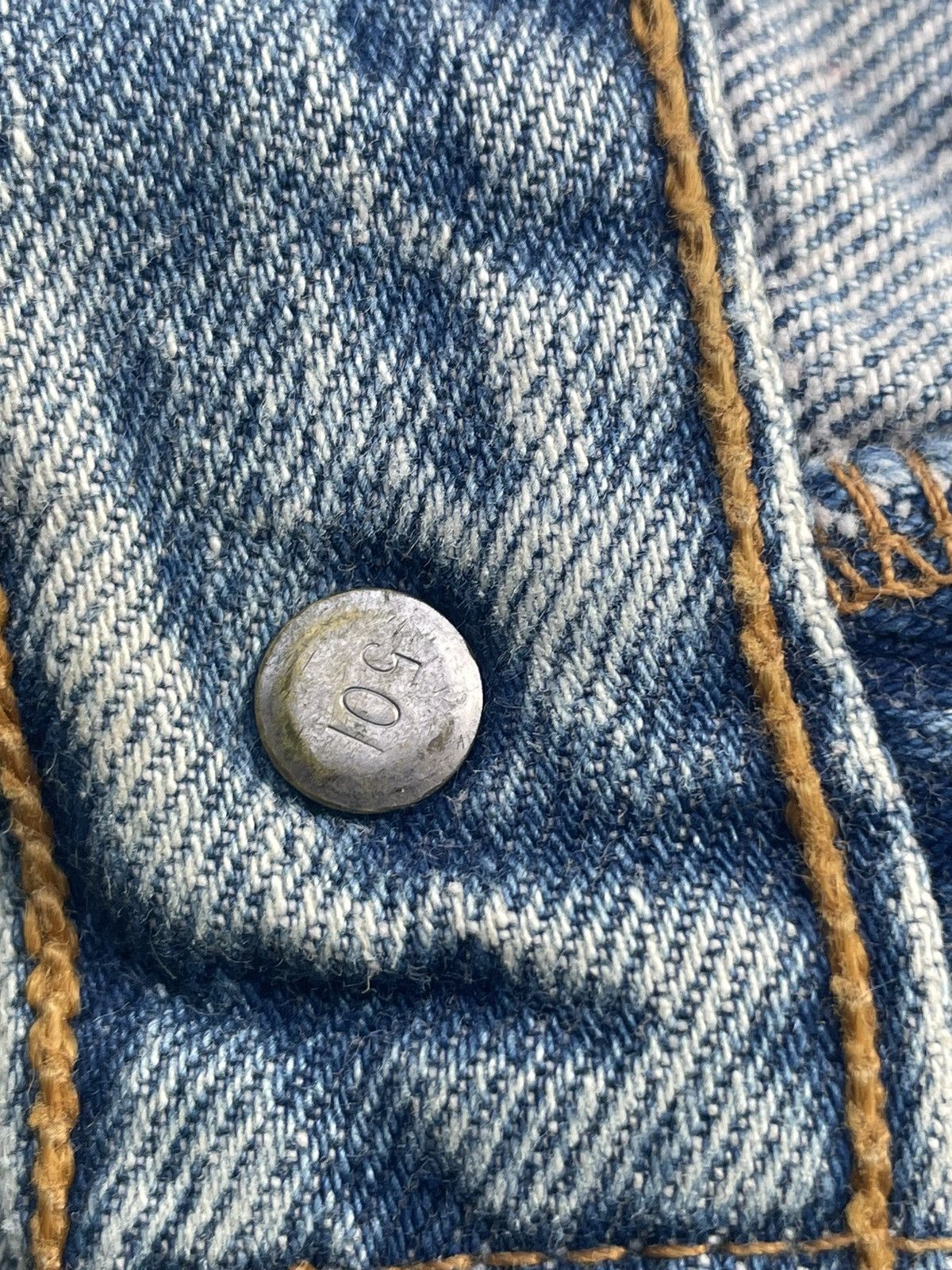 Levi's Vintage 1996 Levis 501 e Usa Irregular Faded Distressed Size US 36 / EU 52 - 22 Thumbnail