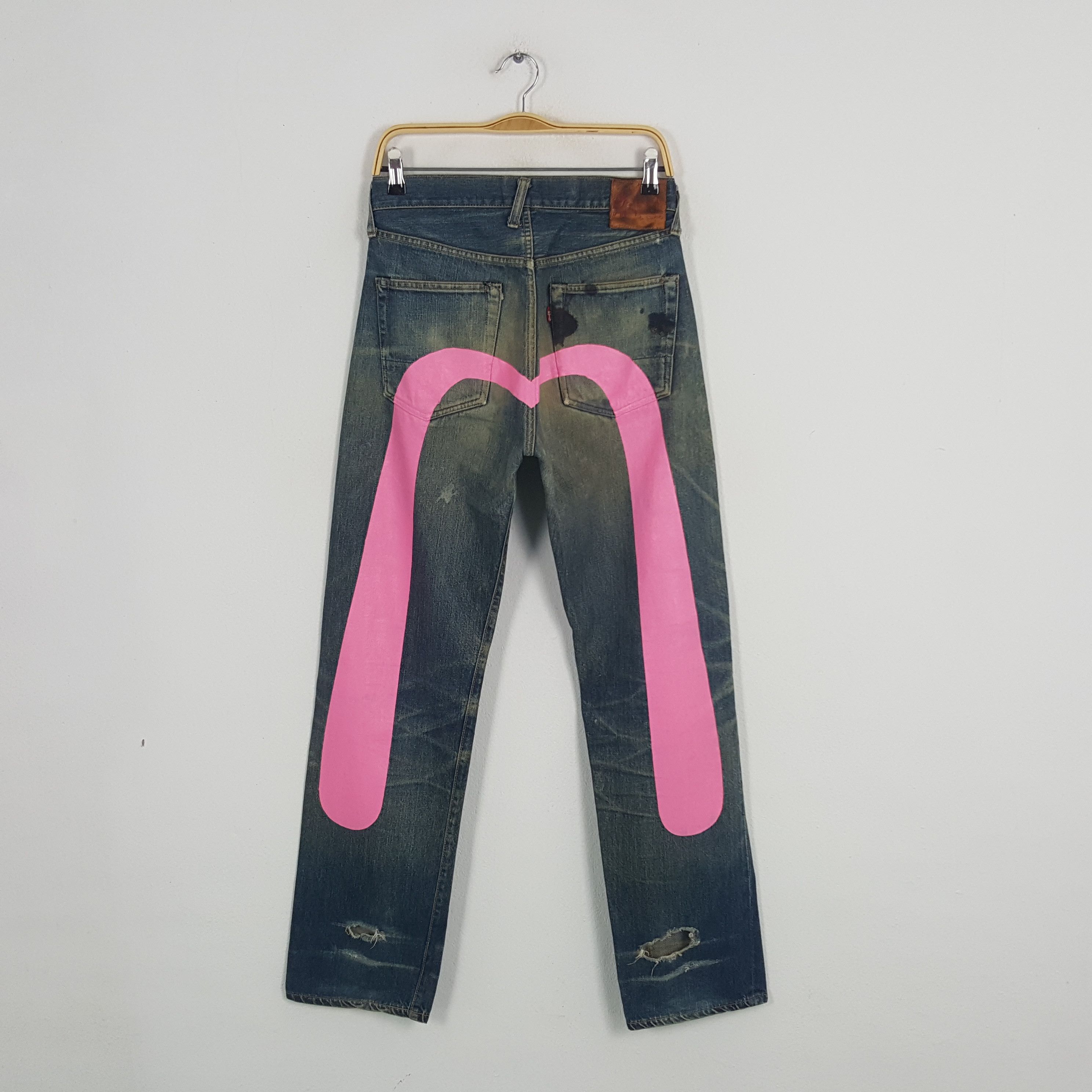 Evisu × Japanese Brand × Vintage Vintage Evis Japanese Brand Daicock Custom Art Denim Jeans Size US 28 / EU 44 - 1 Thumbnail