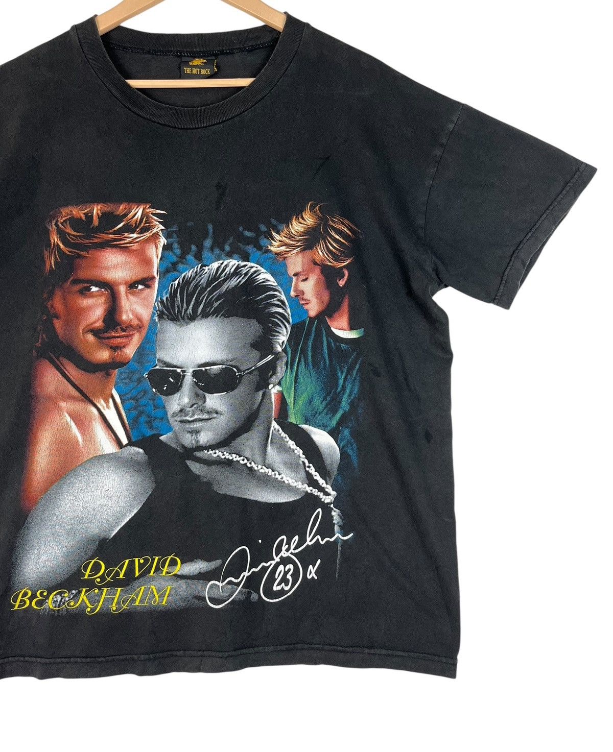 Vintage Vintage David Beckham Miror Print T Shirt Size US L / EU 52-54 / 3 - 5 Thumbnail