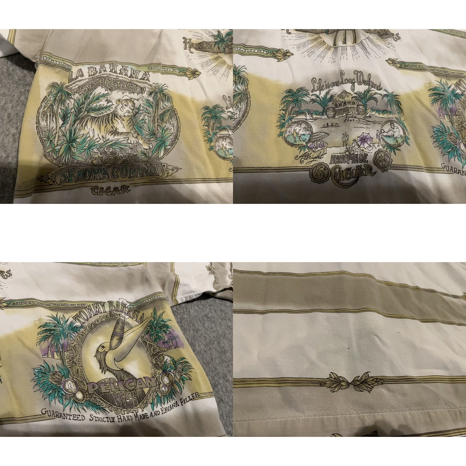 Tommy Bahama Tommy Bahama Cuban Cigars Hawaiian Shirt Mens Large Size US L / EU 52-54 / 3 - 8 Thumbnail