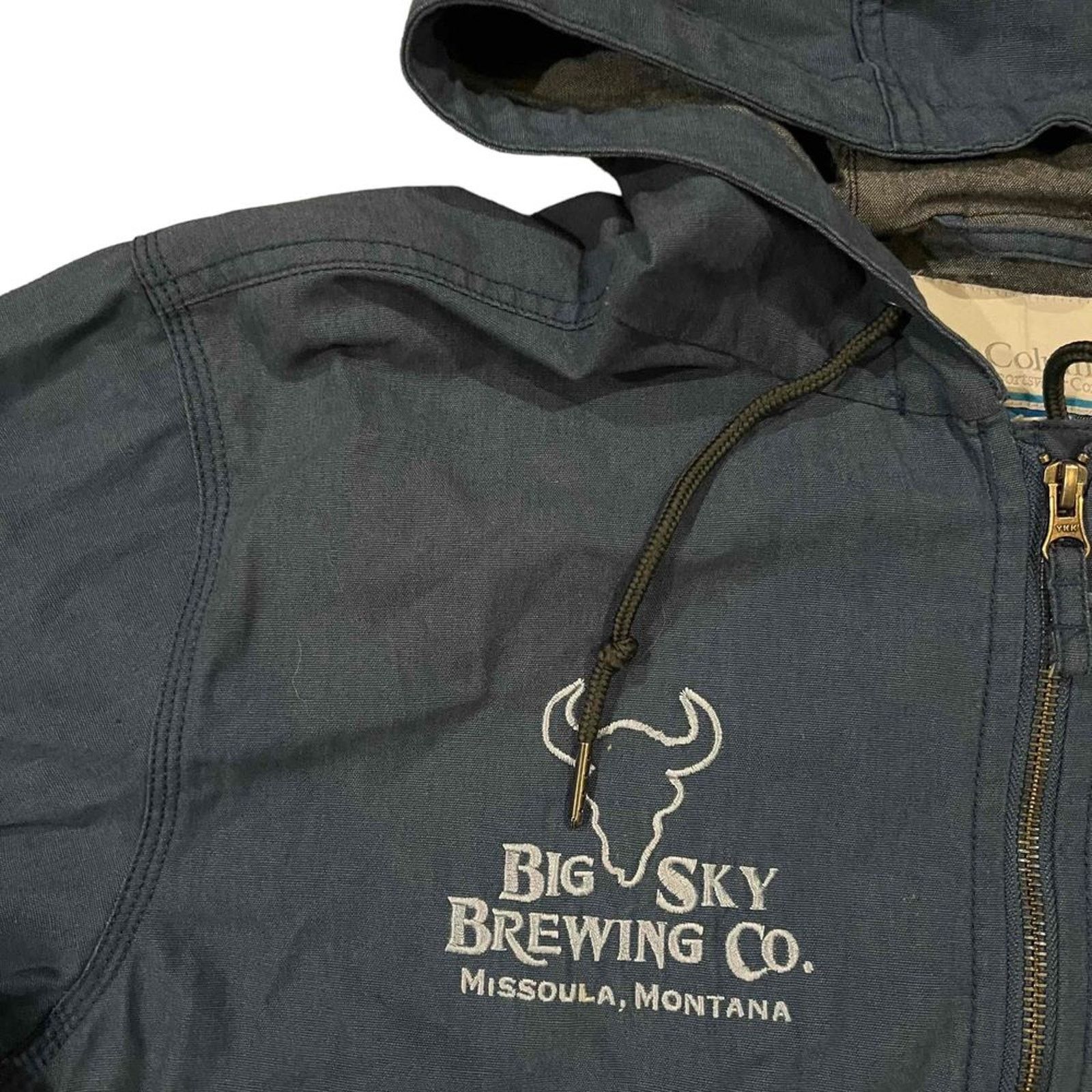 Columbia Columbia Big Sky Brewing Hooded Full Zip Windbreaker Jacket Size US L / EU 52-54 / 3 - 4 Thumbnail