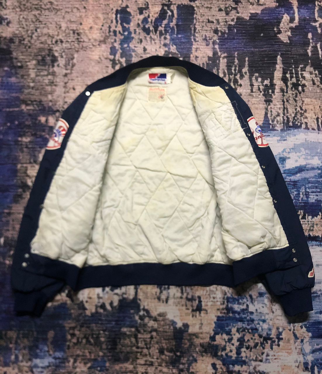 Swingster Vintage Swingster Supplex New York Yankees Baseball Jacket Size US L / EU 52-54 / 3 - 3 Thumbnail