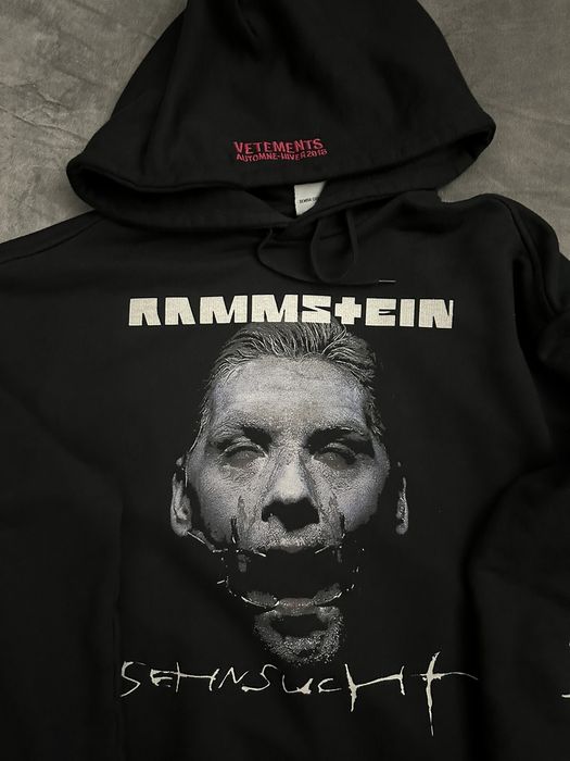 Vetements Vetements Oversized Rammstein Hoodie Grailed