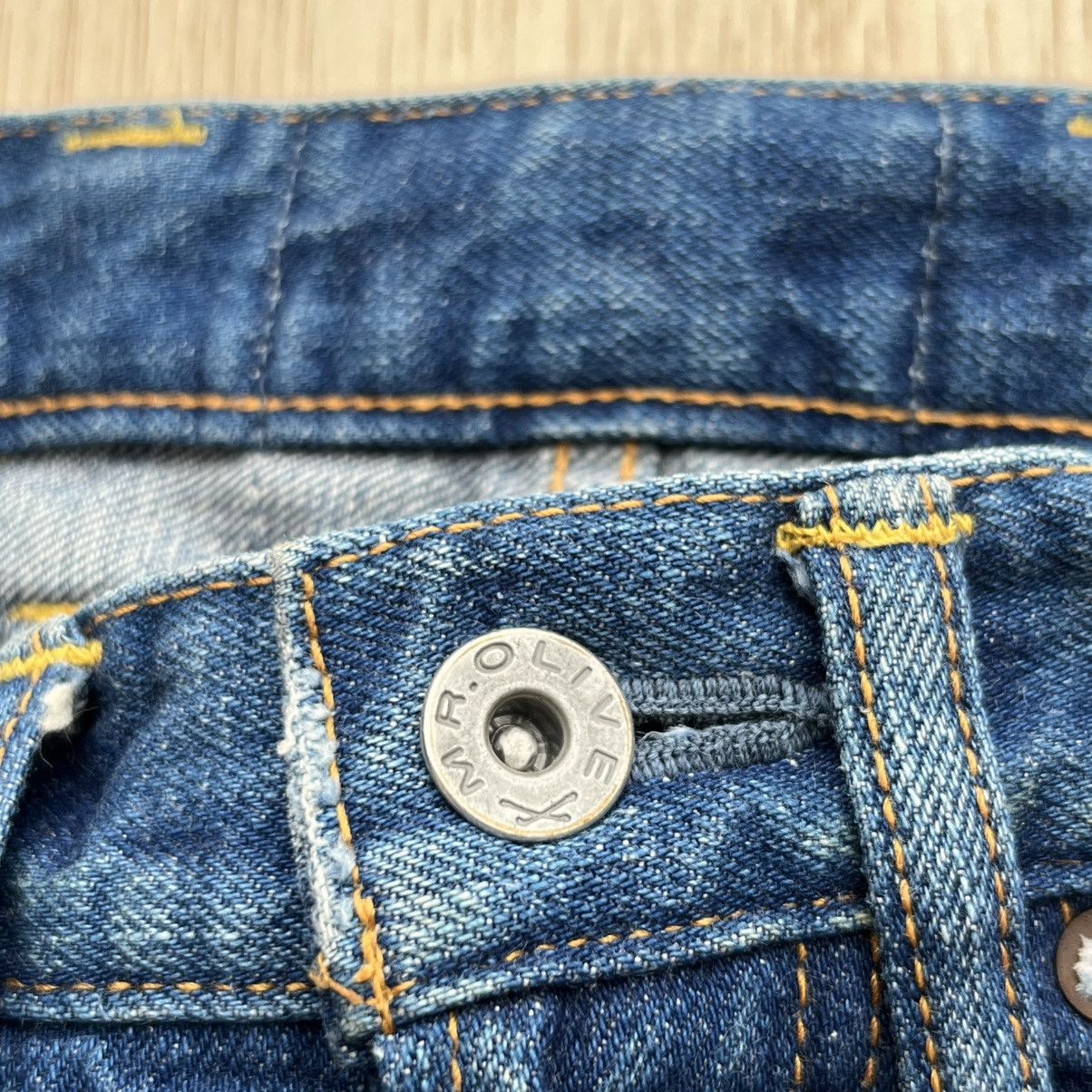 Mr. Olive Mr. OLIVE SELVEDGE DENIM PATCHWORK DISTRESSED JAPANESE BRAND Size US 29 - 4 Thumbnail