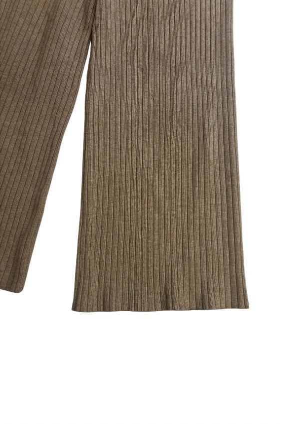 Other Beige wide knit Pants.wp052 Size 26" / US 2 / IT 38 - 3 Thumbnail