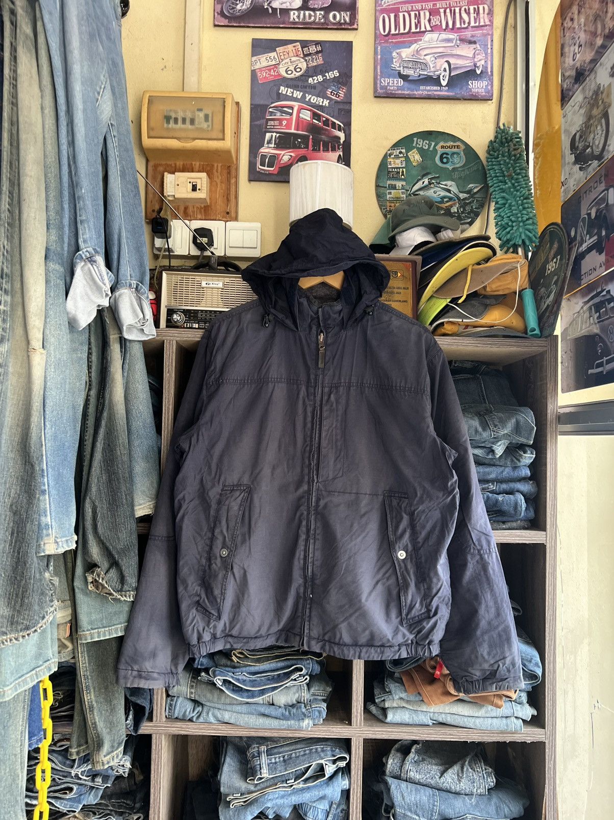 Marks & Spencer 🔥Rare Marks & Spencer Distressed Reversible Zipper Jacket Size US M / EU 48-50 / 2 - 1 Thumbnail