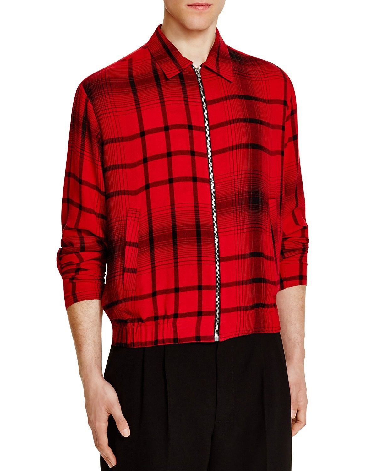 Alexander McQueen McQ Alexander McQueen Tartan Print Zip Shirt Jacket 52 Size US M / EU 48-50 / 2 - 2 Thumbnail