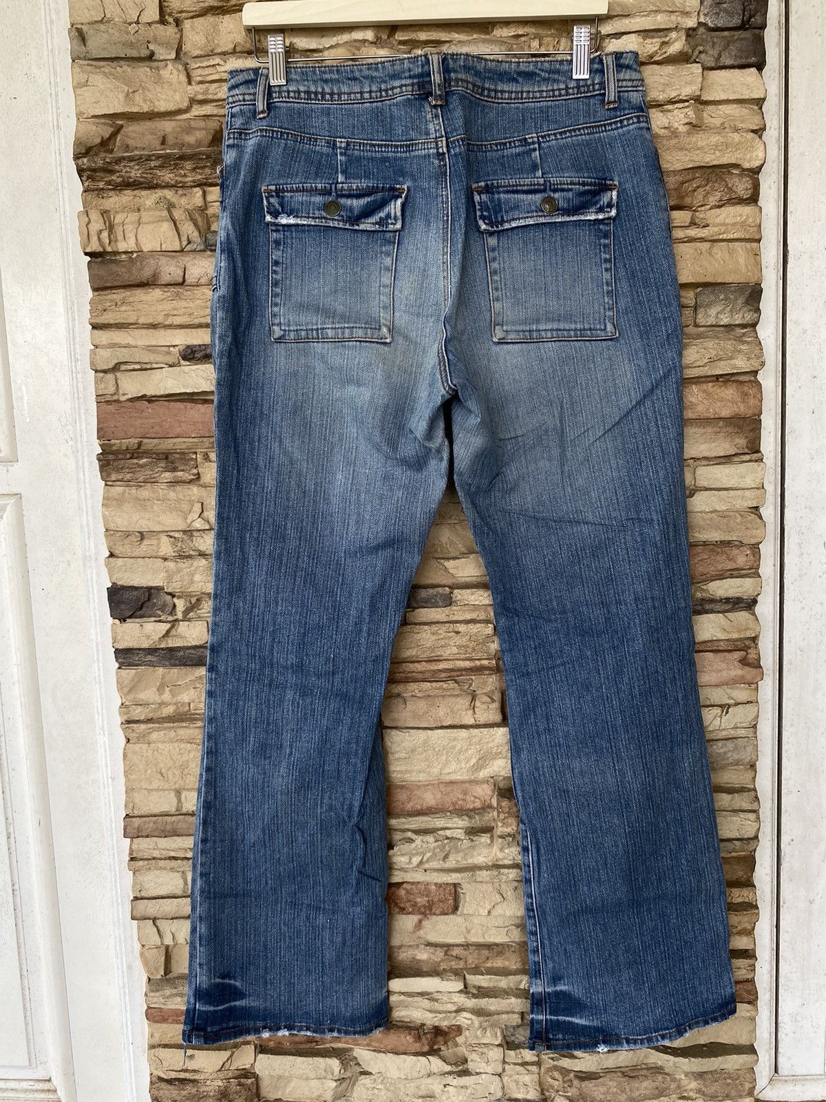Japanese Brand 💥 Rare Flare Activewear Bootcut Jeans Size US 33 - 11 Thumbnail