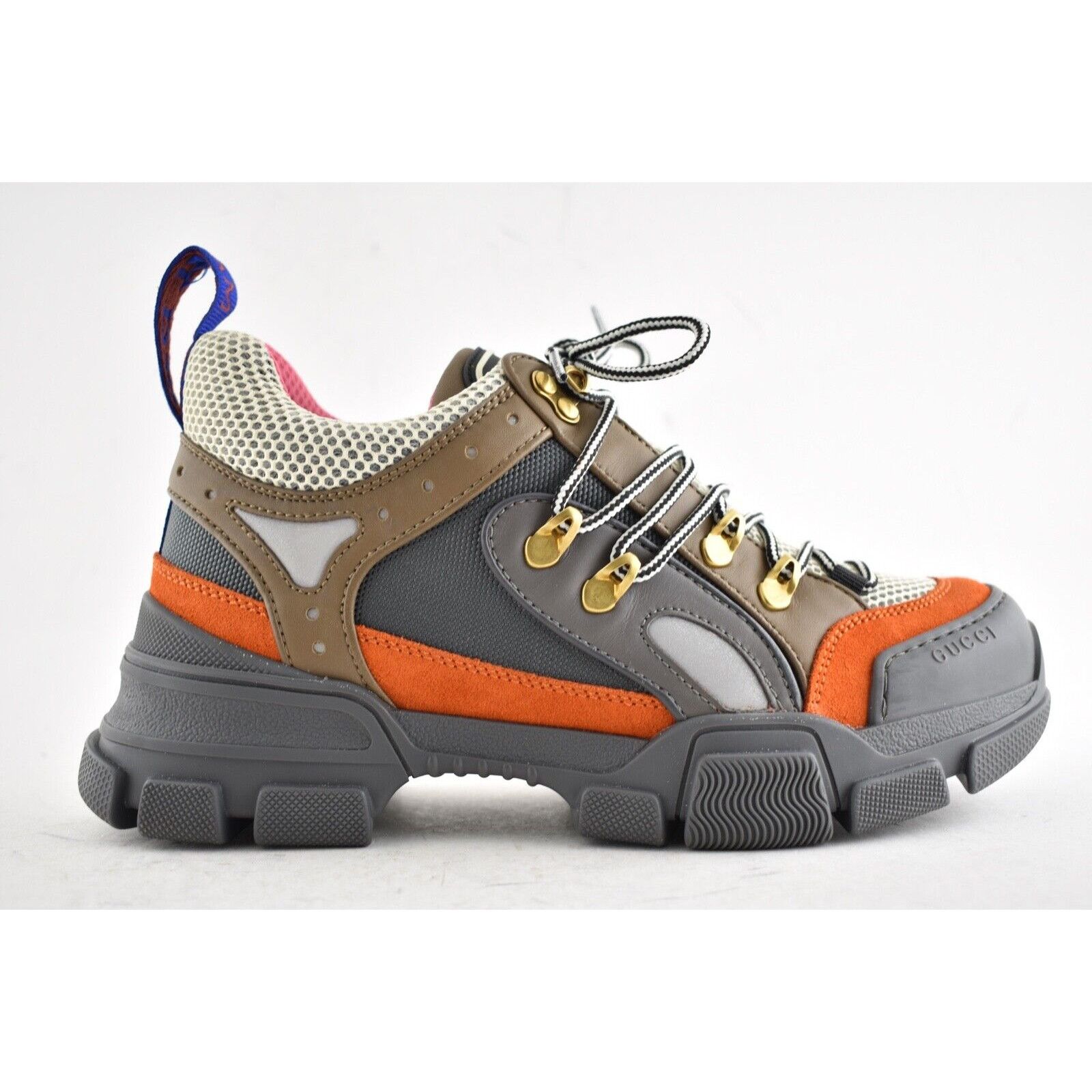 Gucci Gucci Journey Grey Orange Hiker Boot Trainer Sneaker 35.5 Size US 5.5 / IT 35.5 - 2 Thumbnail