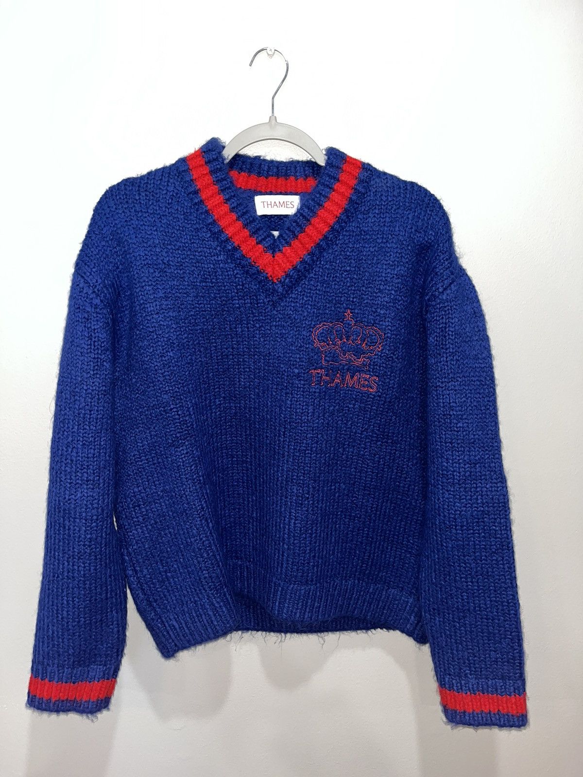 image of Thames Mmxx Thames Sweater in Blue, Men's (Size Medium)