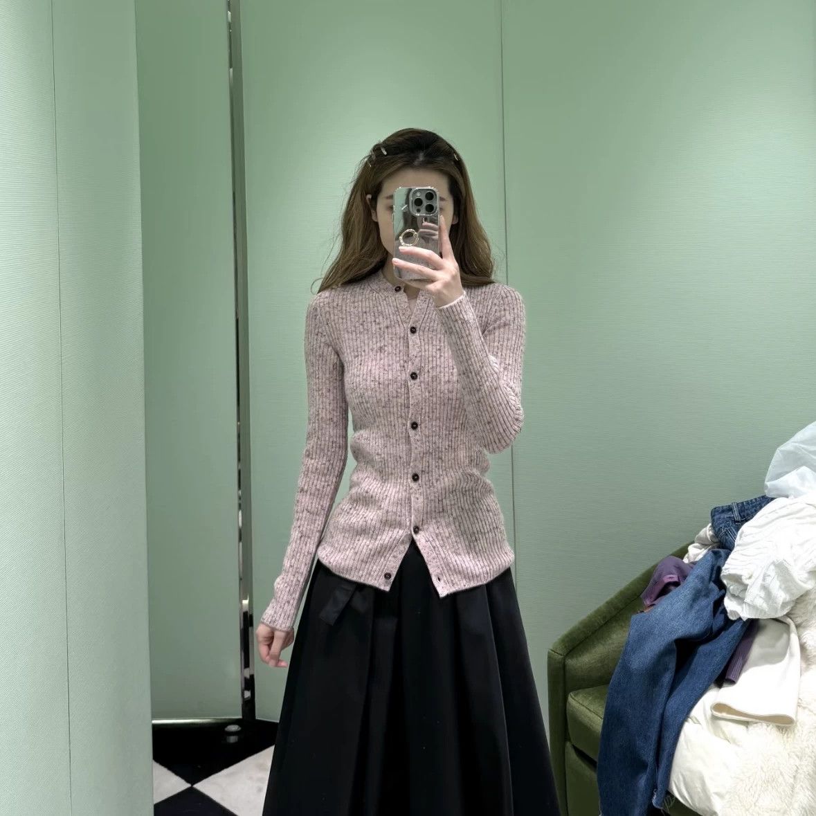 Prada Prada 26 Pre-Spring Triangle Fitted Wool Cardigan Size XS / US 0-2 / IT 36-38 - 7 Thumbnail
