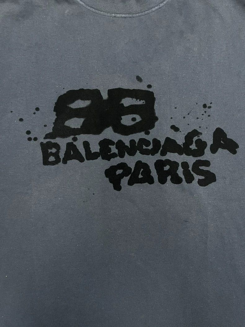 Balenciaga Balenciaga Graffiti Short Sleeve Tee Size US M / EU 48-50 / 2 - 3 Thumbnail