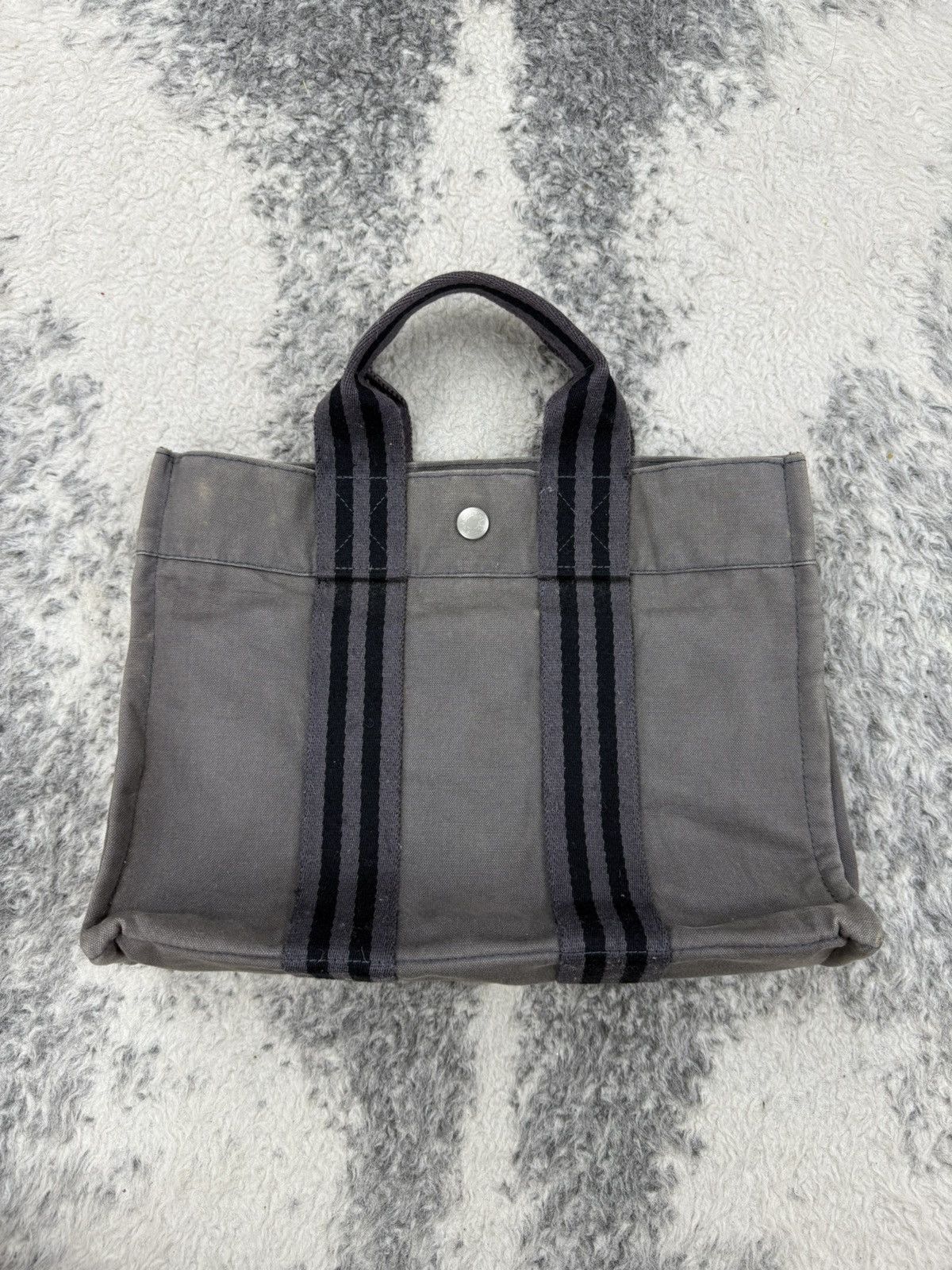 Hermes Vintage HERMES Mini Fourre Tout Canvas Bag Size ONE SIZE - 7 Thumbnail