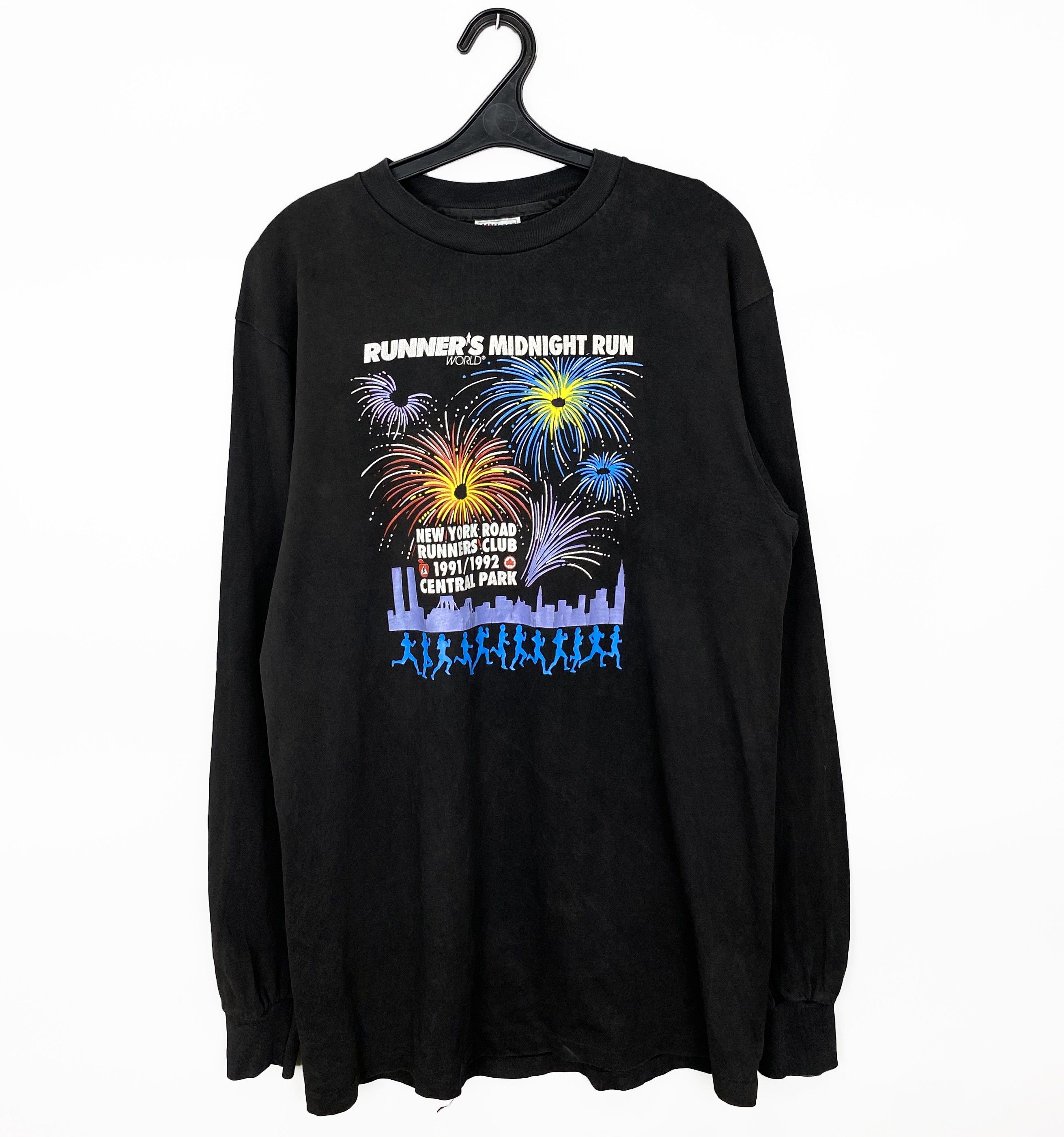 Hanes Vintage HANES 1991's New York Central Park Midnight Run Size US L / EU 52-54 / 3 - 1 Thumbnail