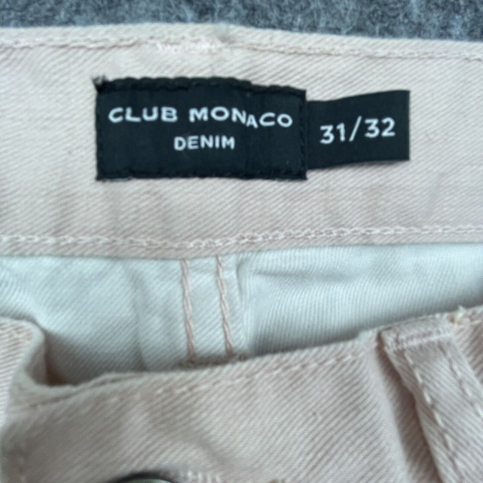 Club Monaco Club Monaco Jeans Men 31/32 Pink Coupe Super Slim Fit Pastel Size US 31 - 3 Thumbnail
