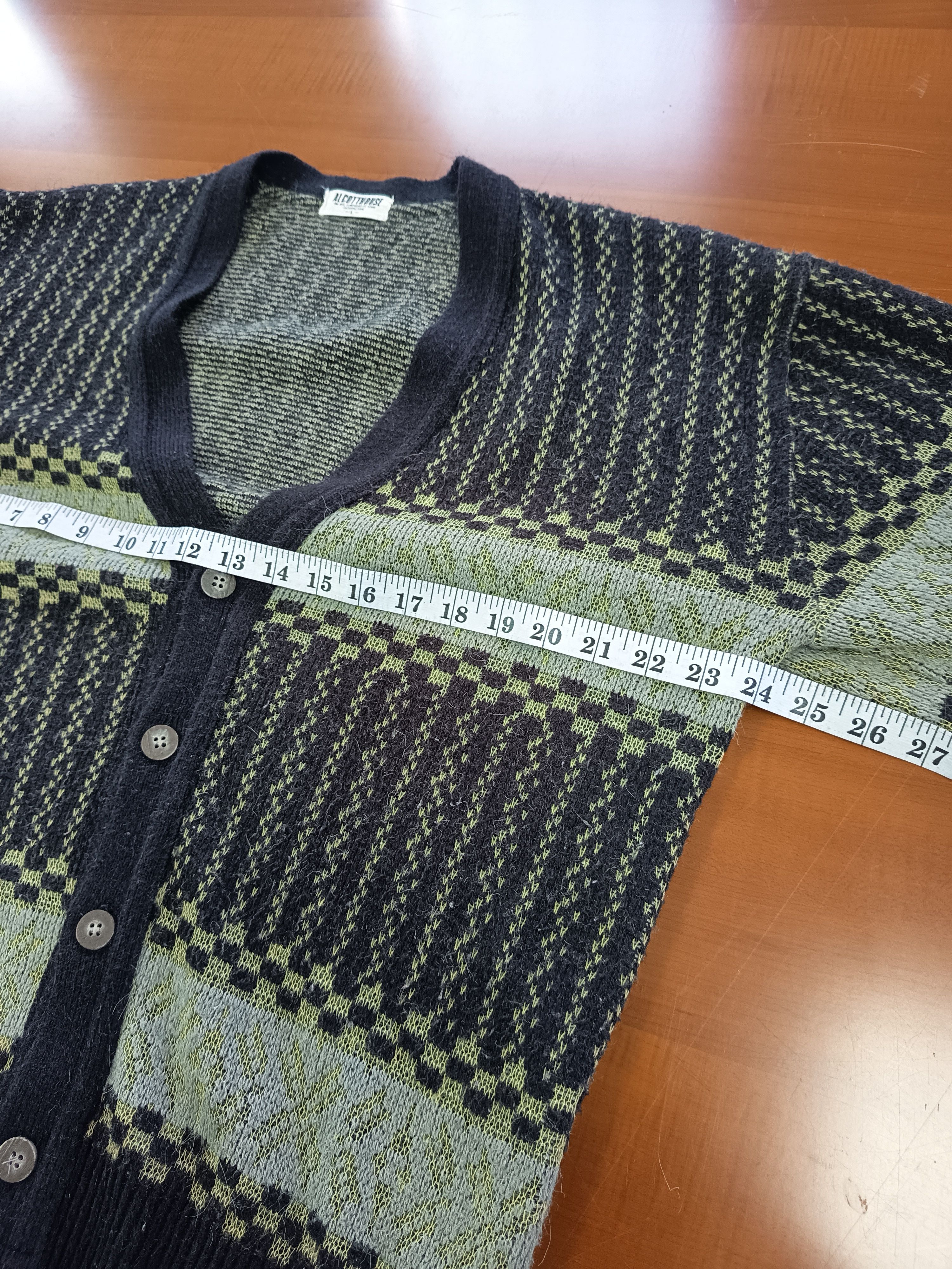 Vintage AlcottHouse Vintage Knit Cardigan – Patterned Retro Style Size US L / EU 52-54 / 3 - 20 Thumbnail