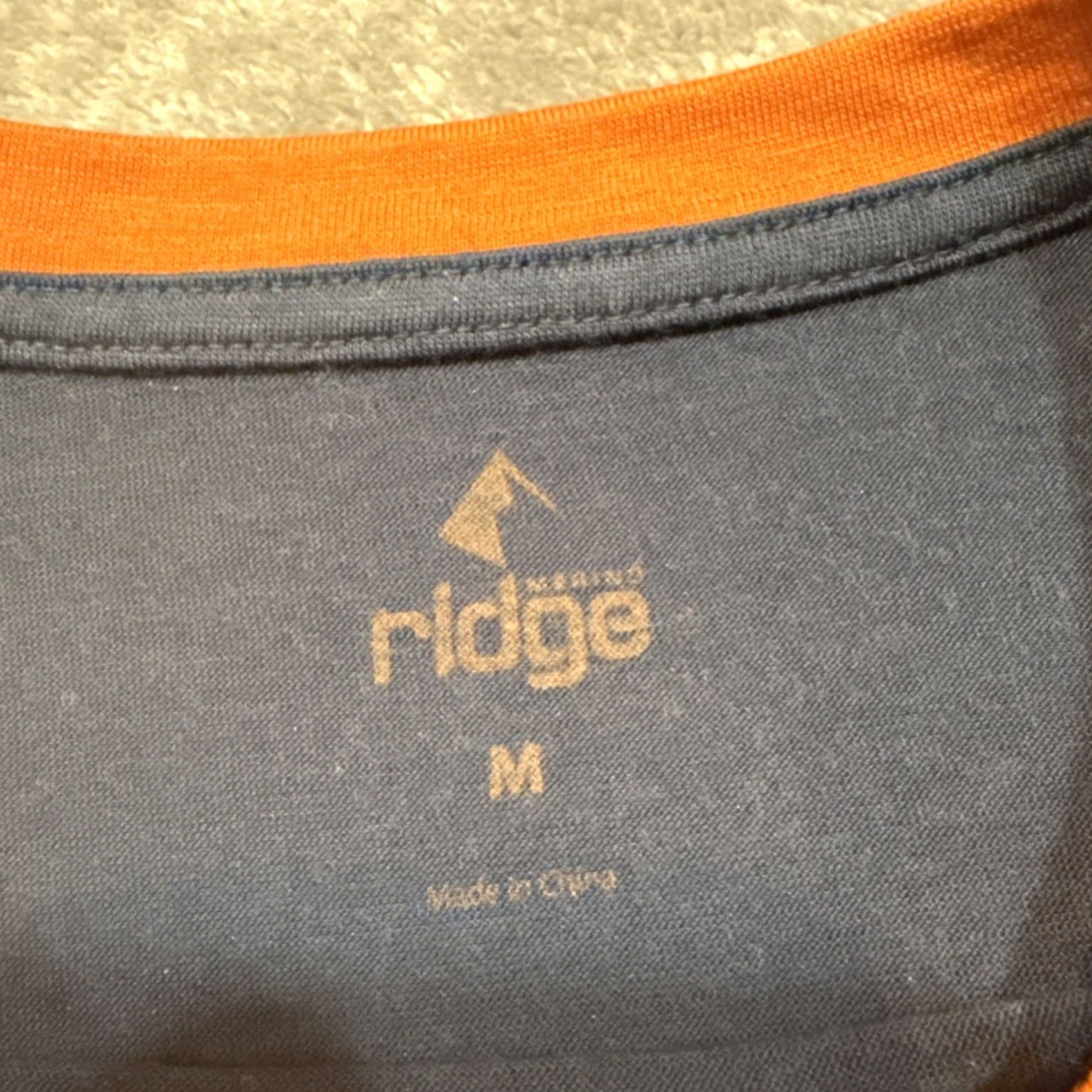 Layer 8 Merino Ridge Shirt Mens Medium Blue Brown Performance L/S Base Layer Outdoor Size US M / EU 48-50 / 2 - 3 Thumbnail