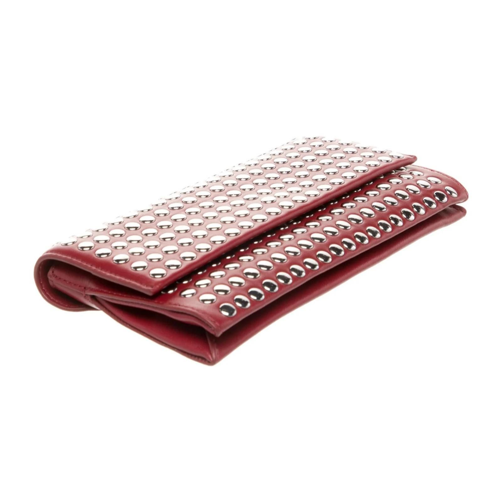 Other Loeffler Randall Charlee Studded Leather Shoulder Bag - Red Size ONE SIZE - 5 Thumbnail