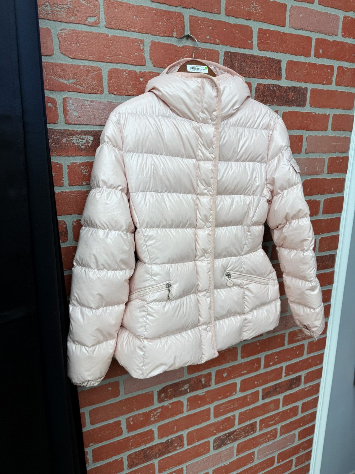 Moncler Moncler Barante shiny light pink puffer jacket Size M / US 6-8 / IT 42-44 - 2 Thumbnail