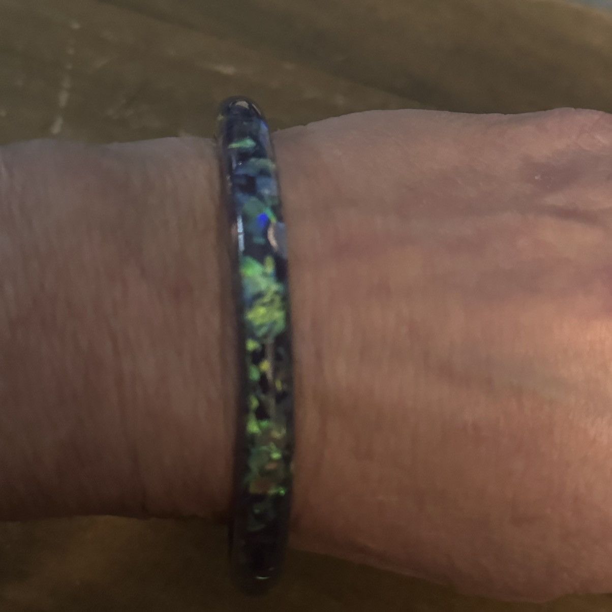 Other Abalone acrylic bangle bracelet Size ONE SIZE - 3 Thumbnail