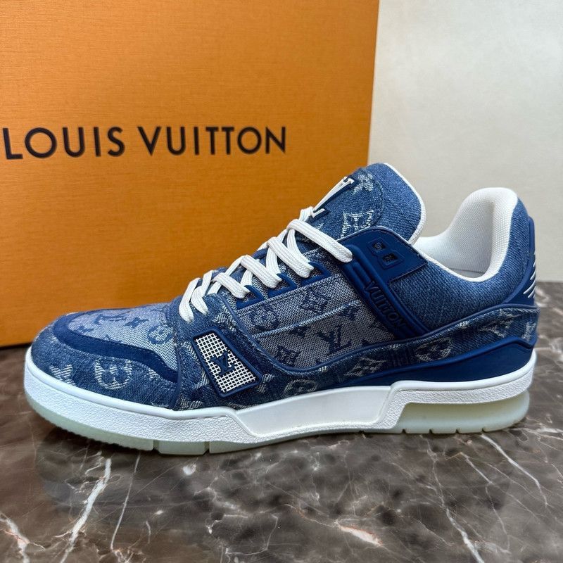 Louis Vuitton Louis Vuitton Stylish Blue Sneakers -2508 Size US 8 / EU 41 - 8 Thumbnail